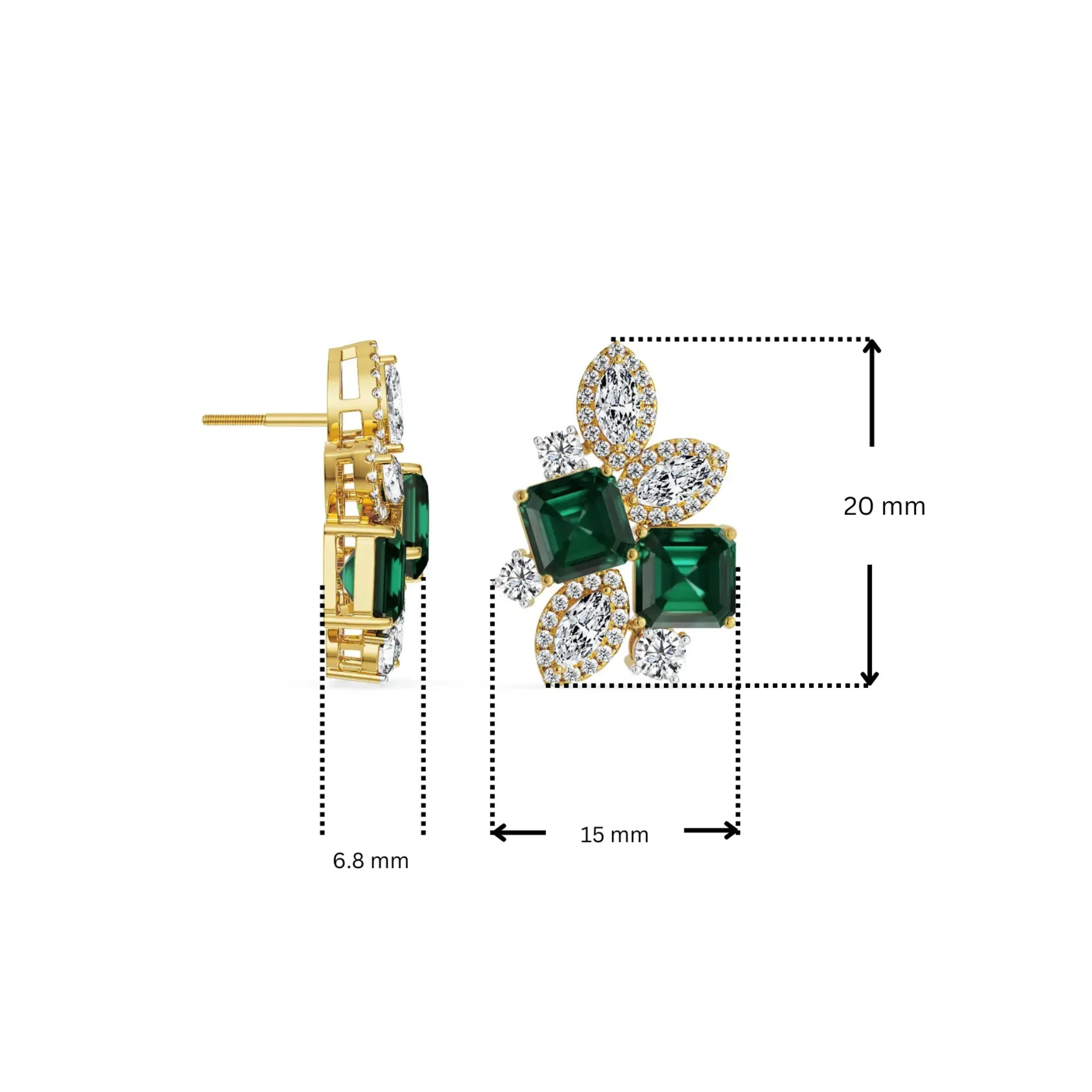 Fleur de Luxe Lab Grown Diamond Earrings_in_stock