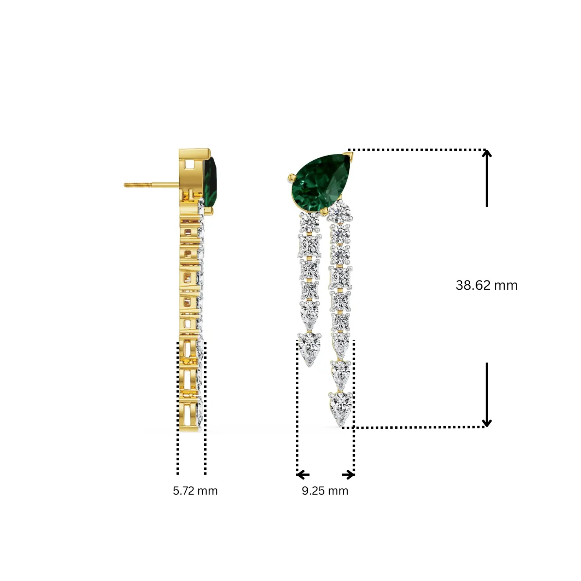 Empress Dewdrop Lab Grown Diamond Earrings