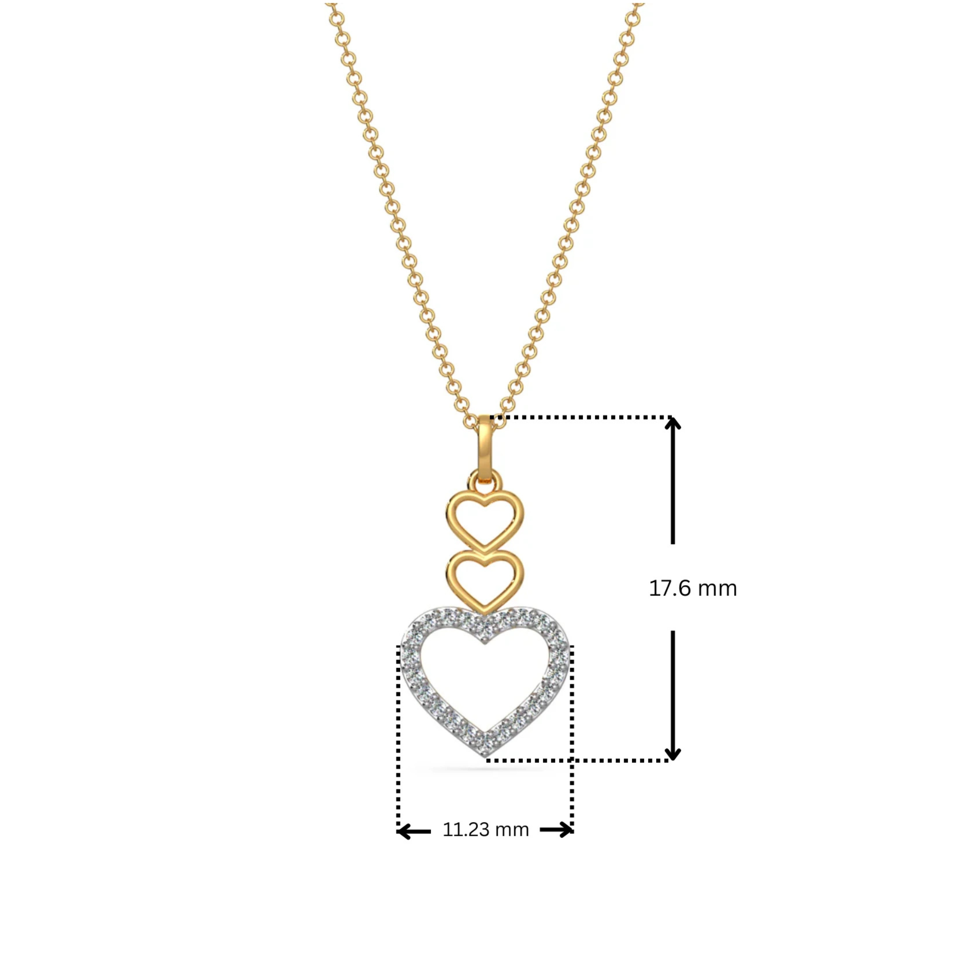 Connected Hearts Lab Grown Diamond Pendant_in-stock