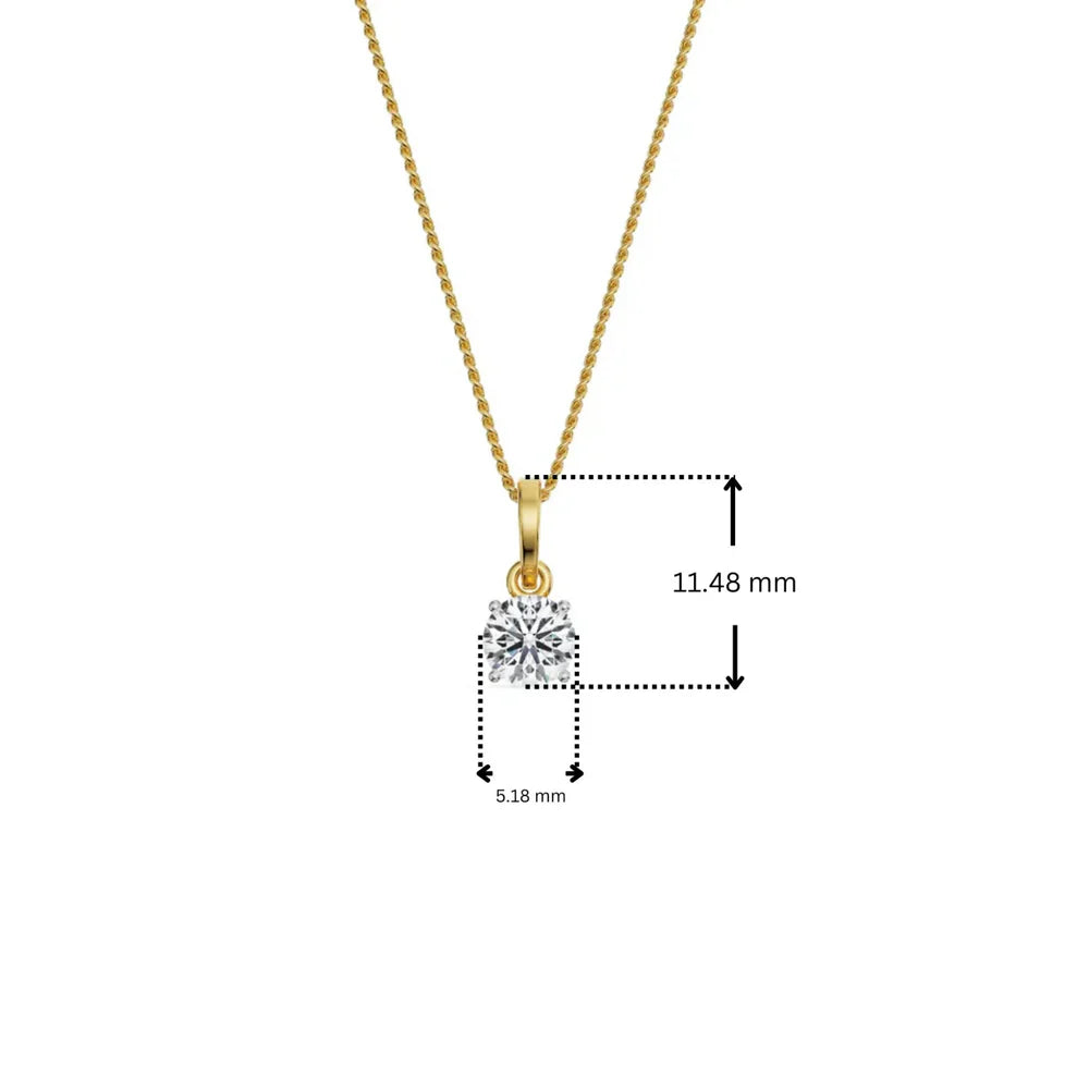 0.5 CT Round Solitaire Pendant_in_stock