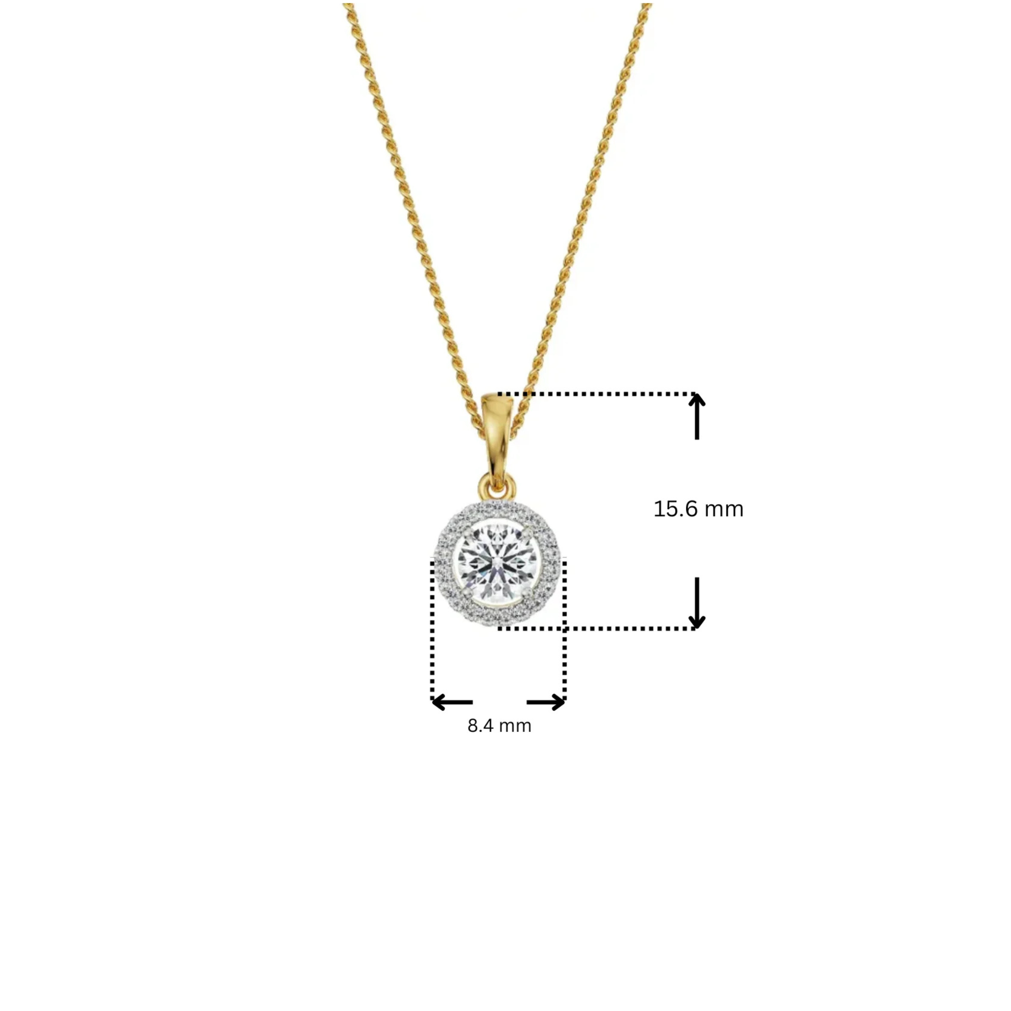 0 5 CT Halo Lab Grown Diamond Pendant_in-stock