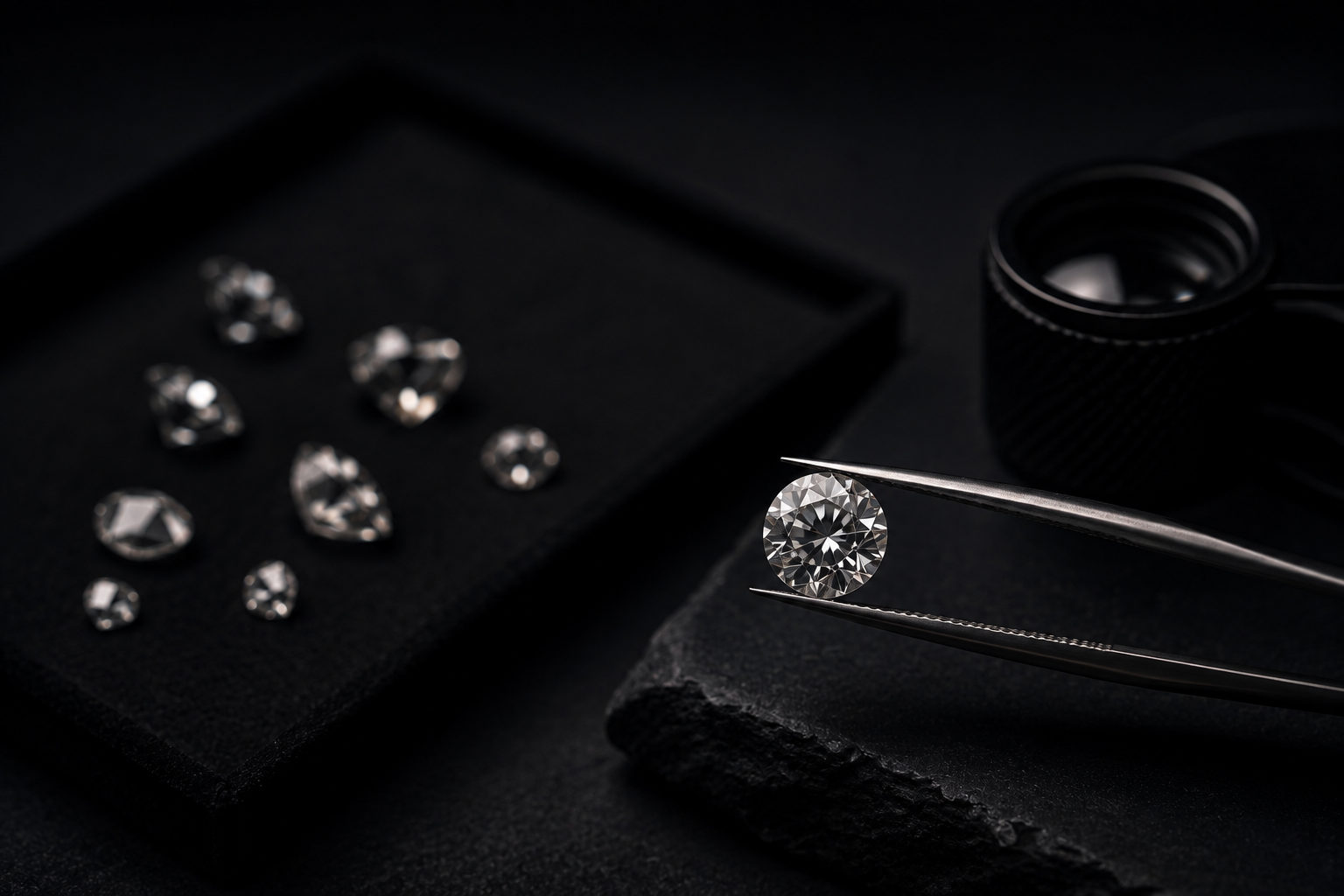 Pearly Swirly Lab Grown Diamond Pendant