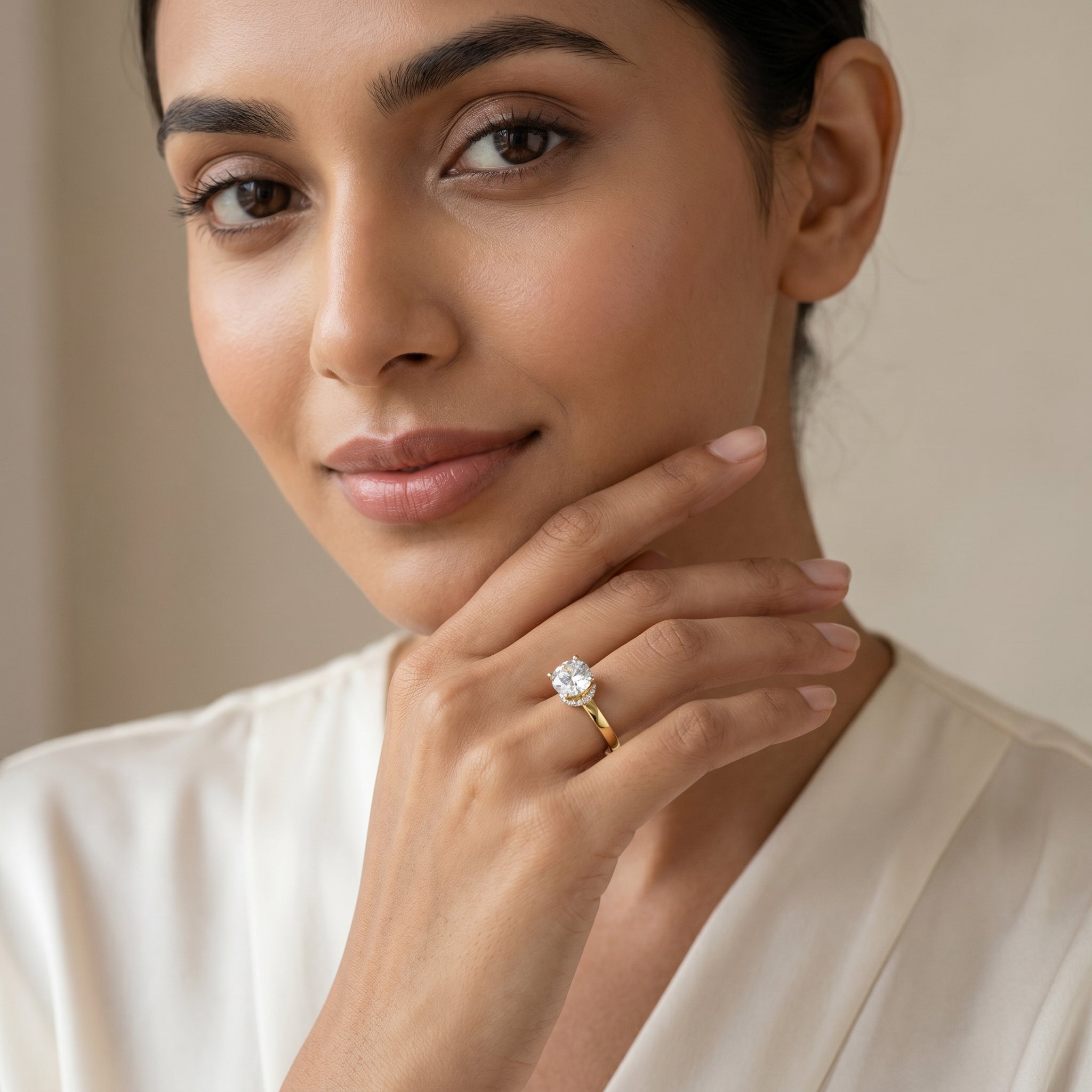 Elle Lab Grown Diamond Solitaire Ring