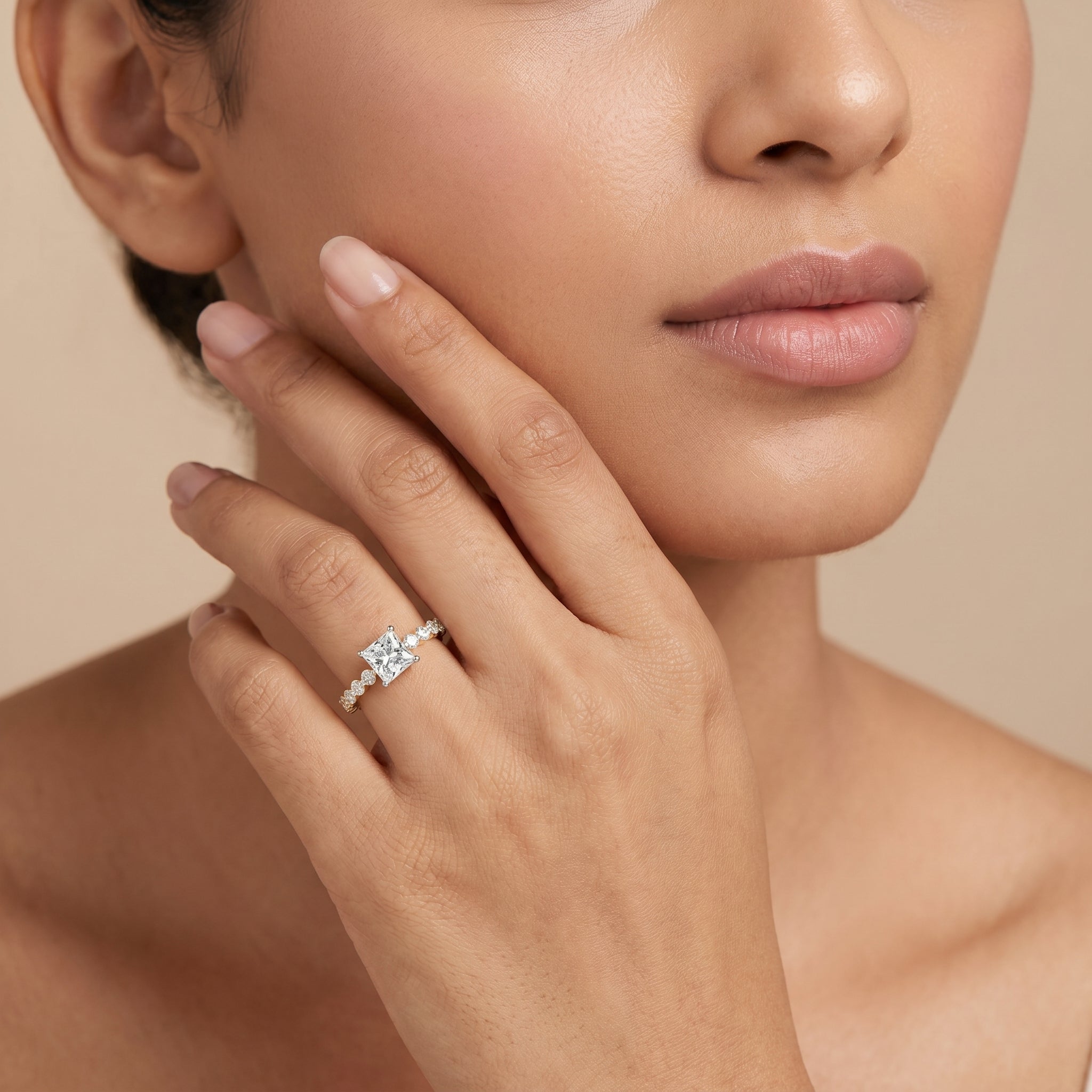 Princess Regalia Lab Grown Diamond Ring