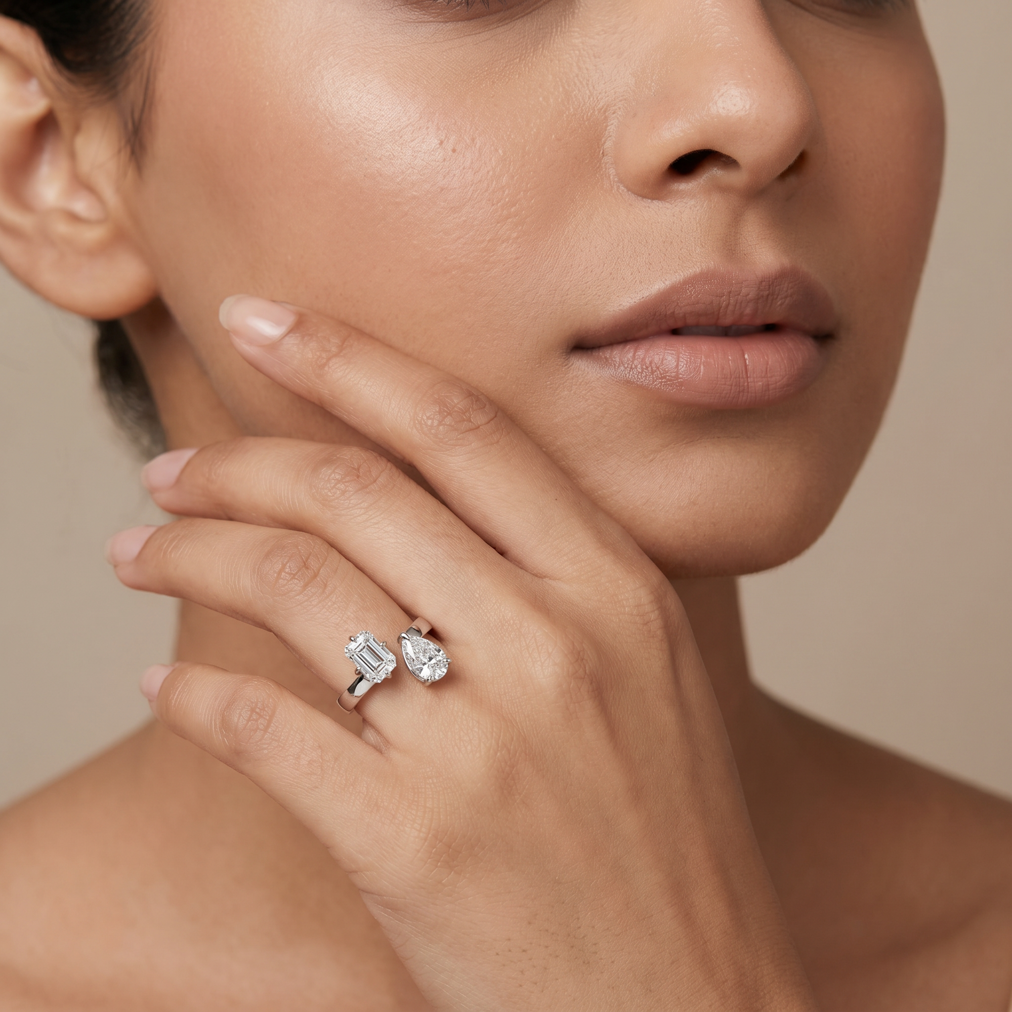 Twin Radiance Lab Grown Diamond Ring