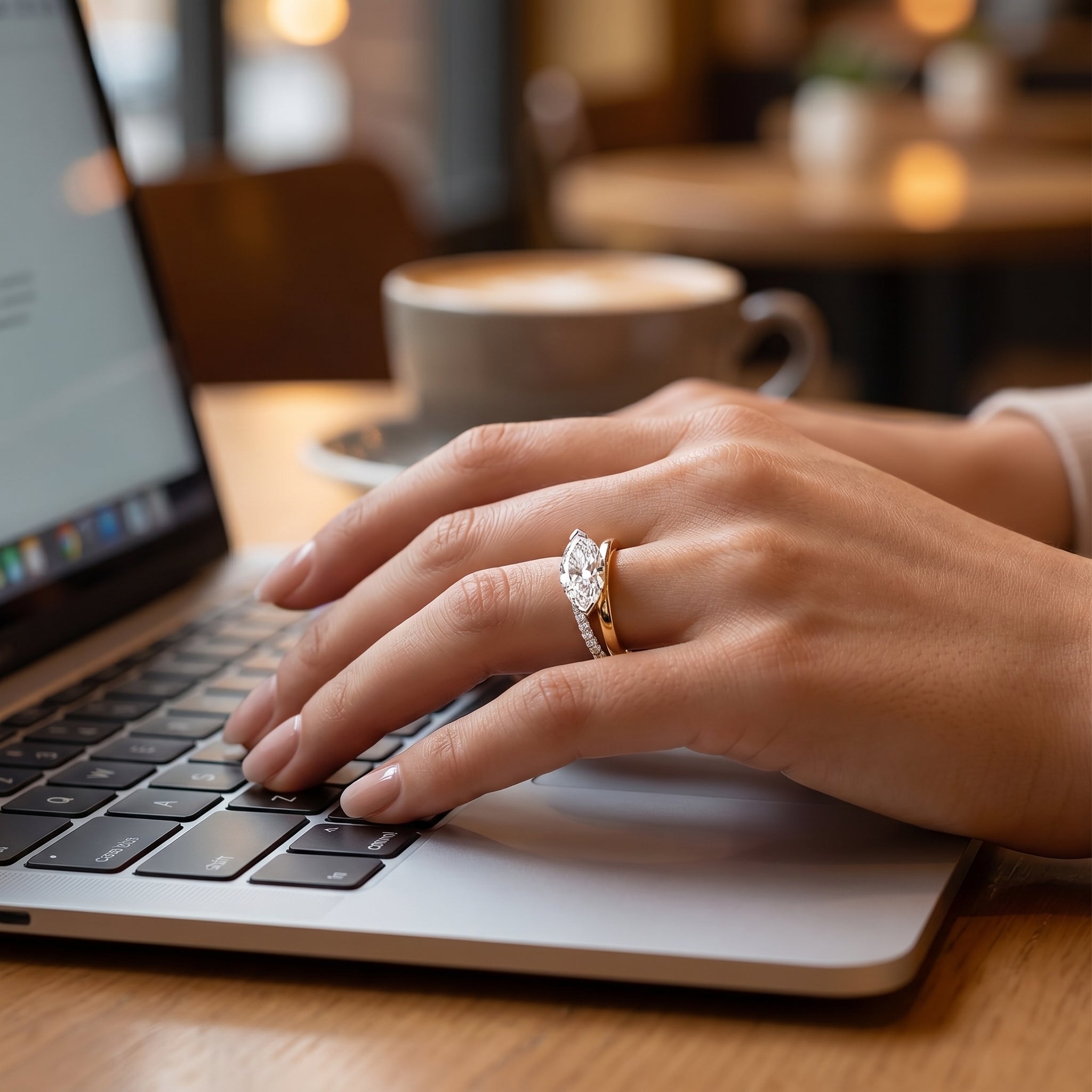 Marquise Elara Lab Grown Diamond Ring