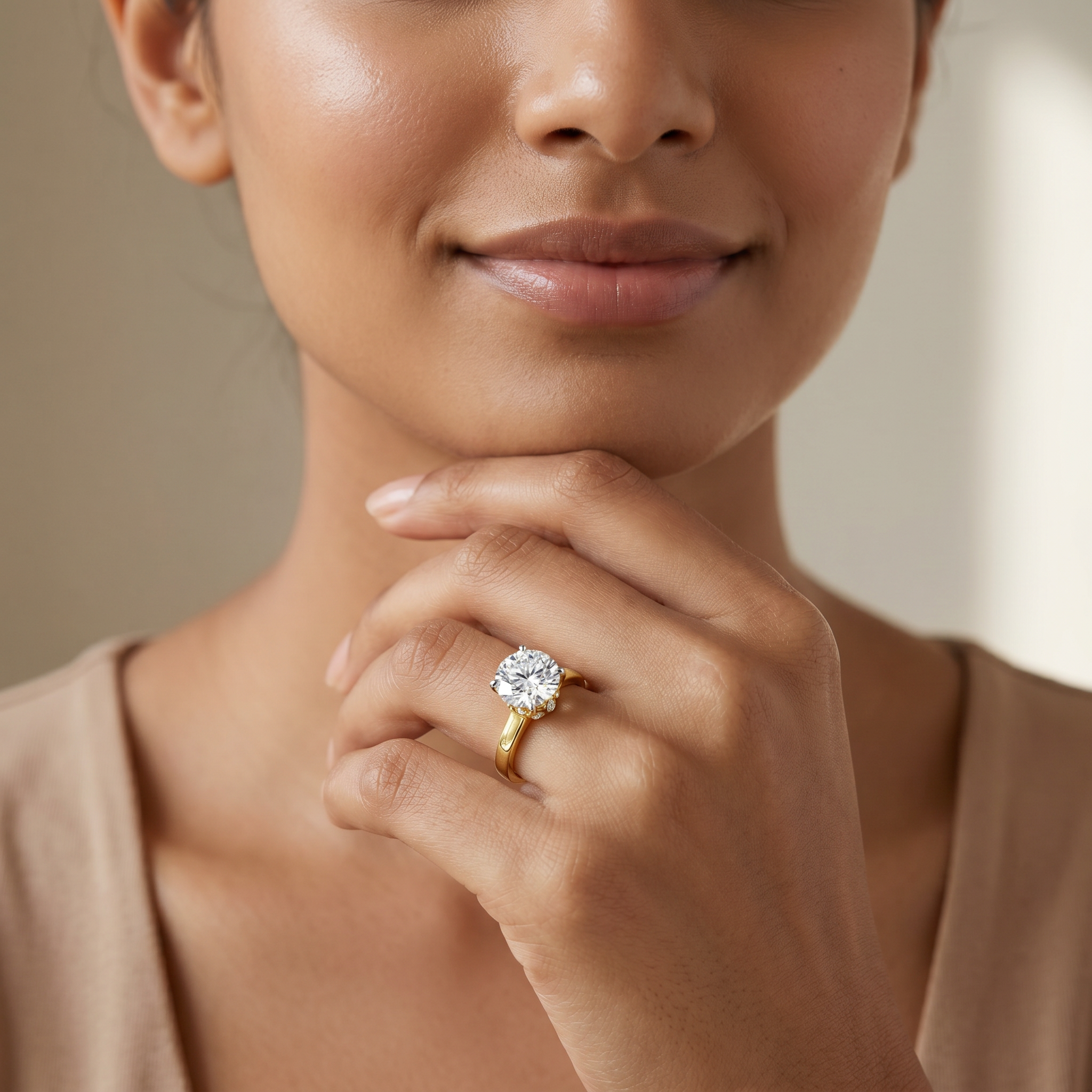 Grandure Lab Grown Diamond Engagement Ring