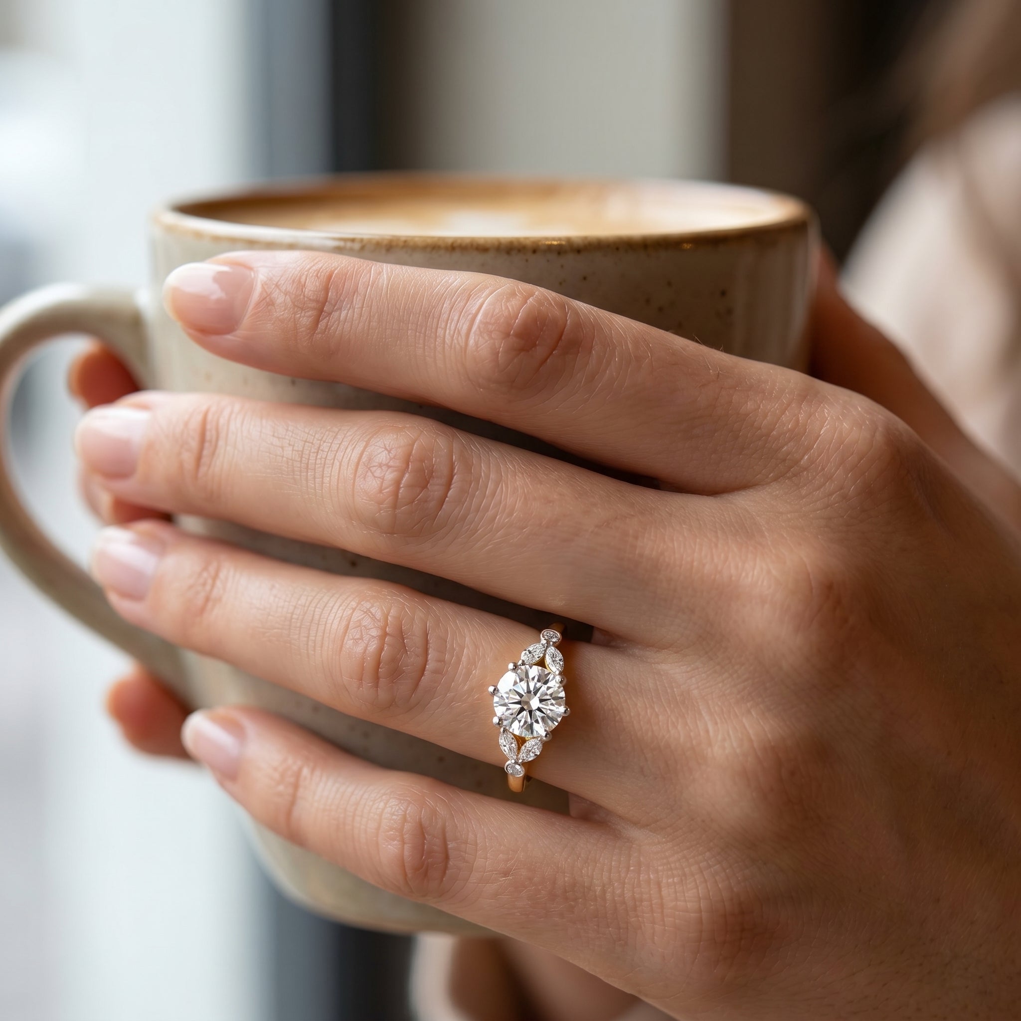 Ethereal Lab Grown Diamond Engagement Ring