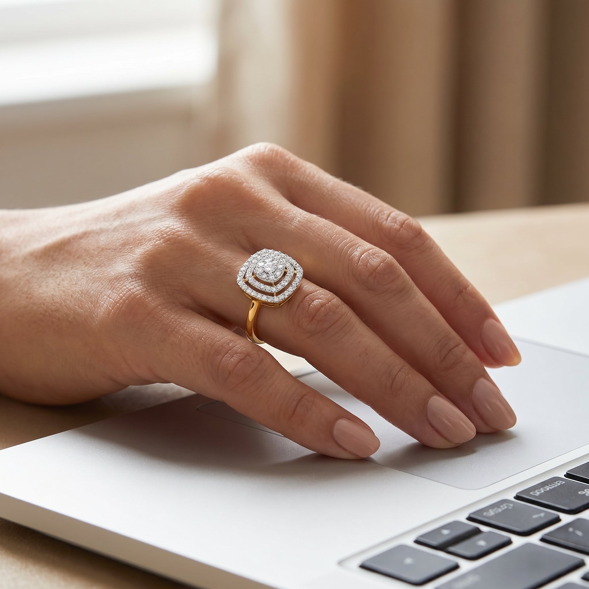 Mavis Clustered Diamond Ring