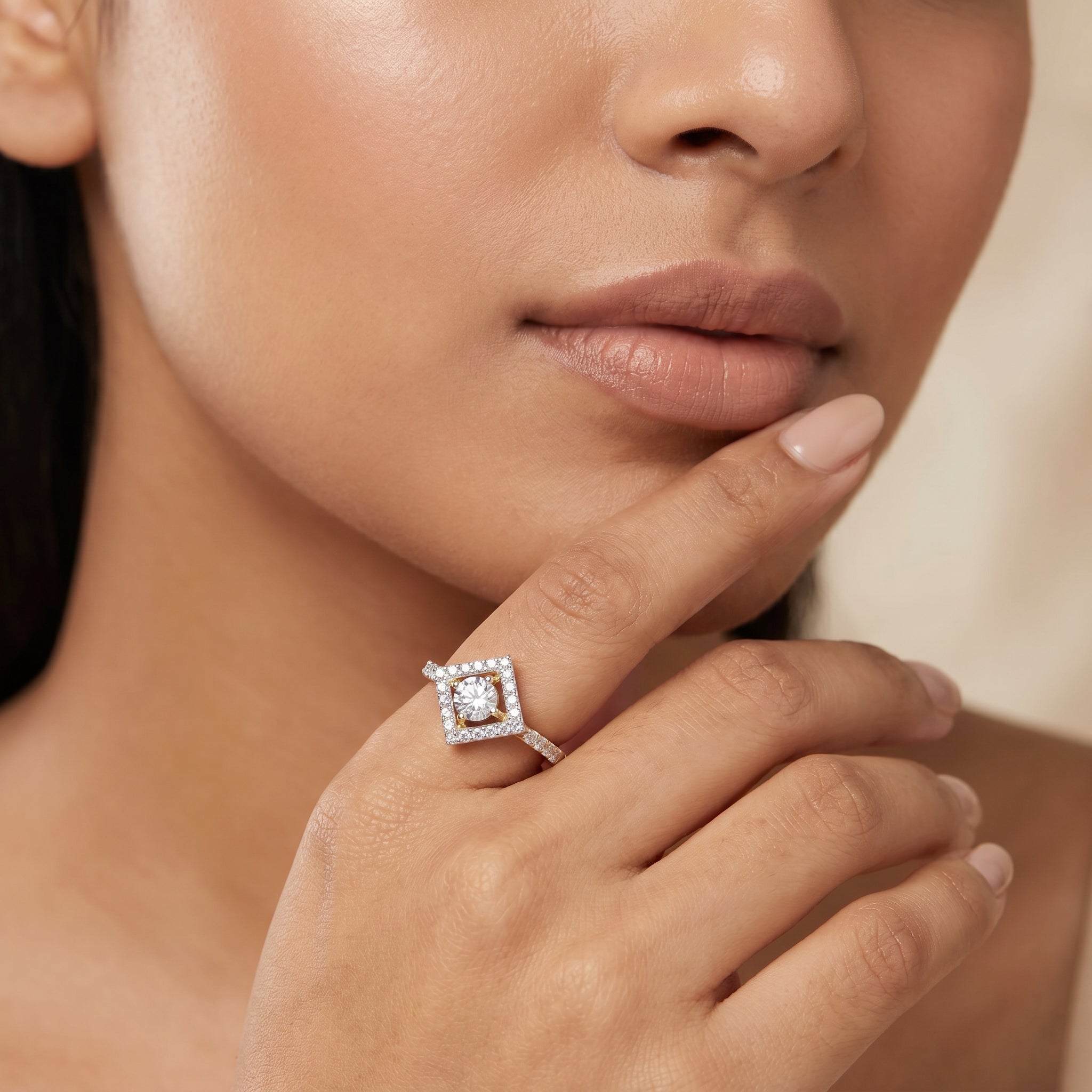 Quinn Geometric Lab Grown Diamond Ring
