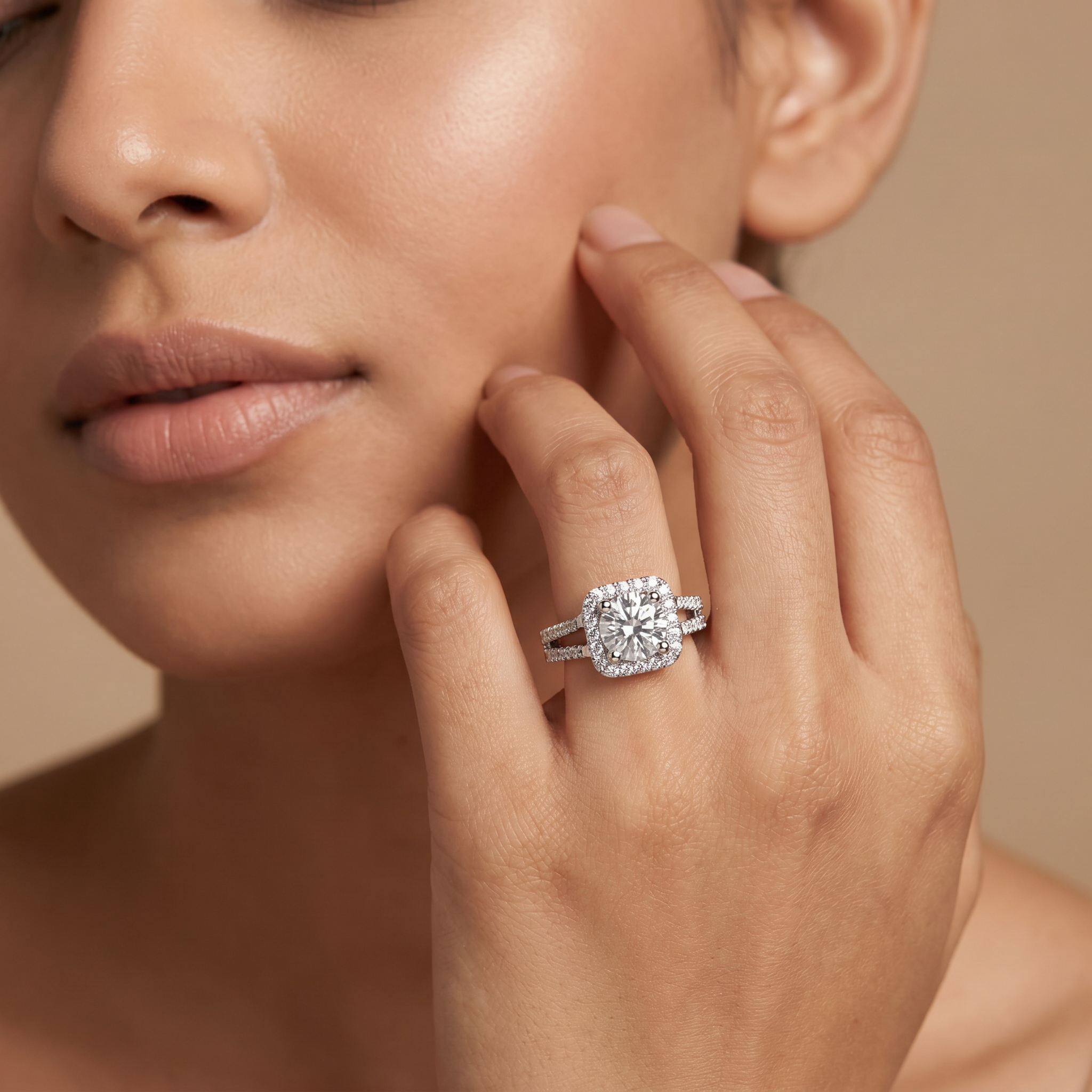 Emma Halo Round Lab Grown Diamond Ring