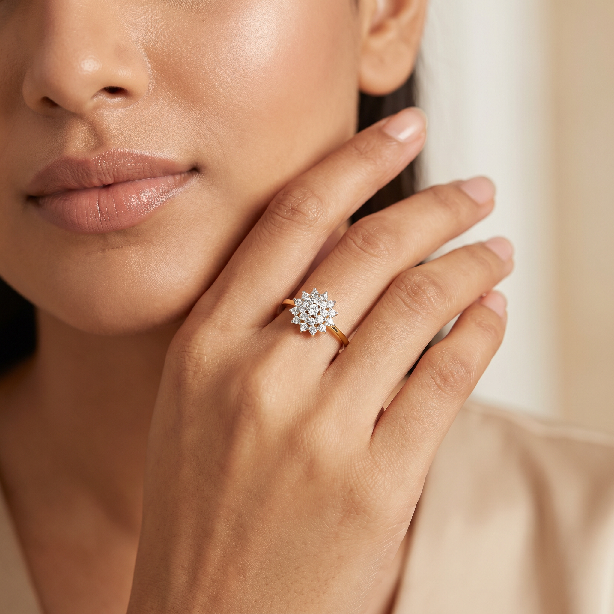 Sunrise Lab Grown Diamond Ring