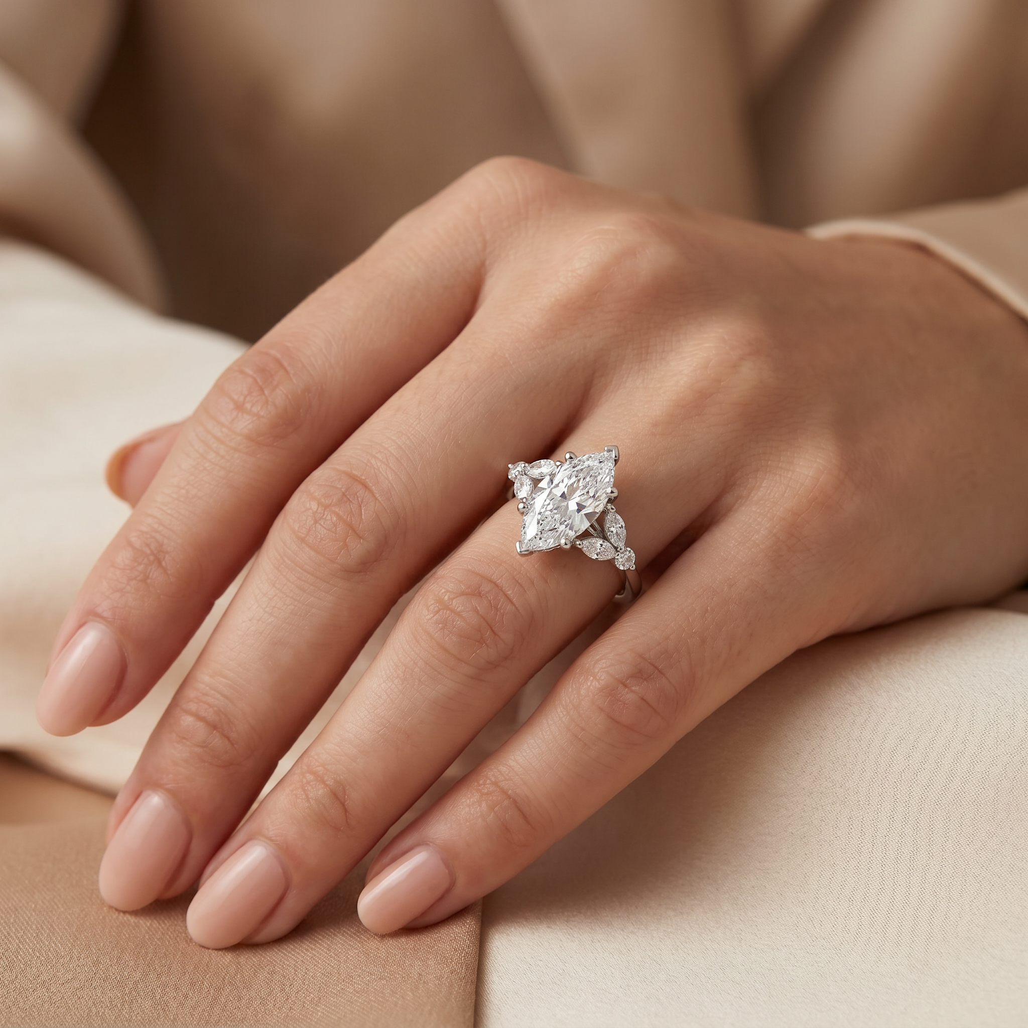 Majestic Marquise Diamond Ring