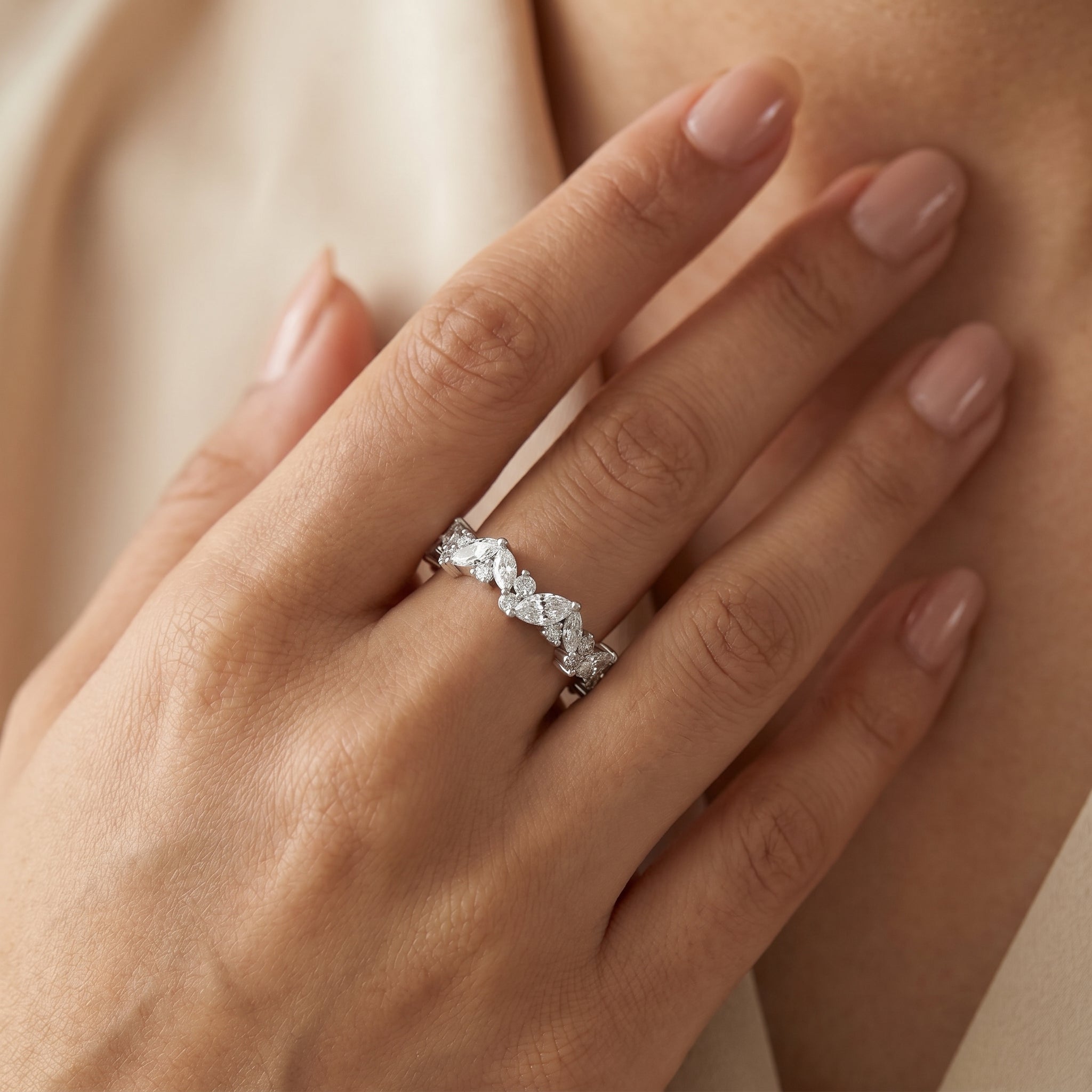 Timless Flora Lab Grown Diamond Ring