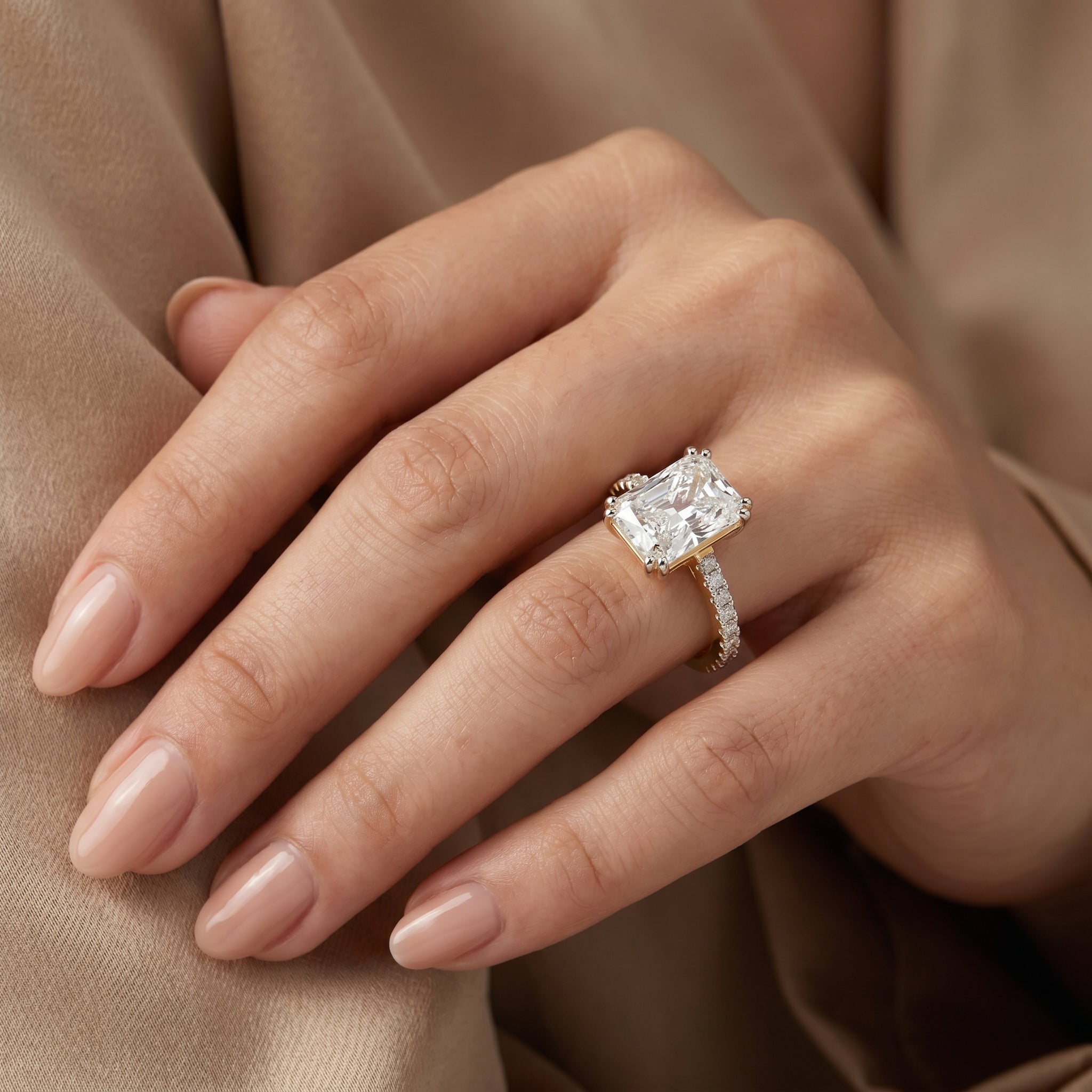 Radiant Cut Engagement Ring
