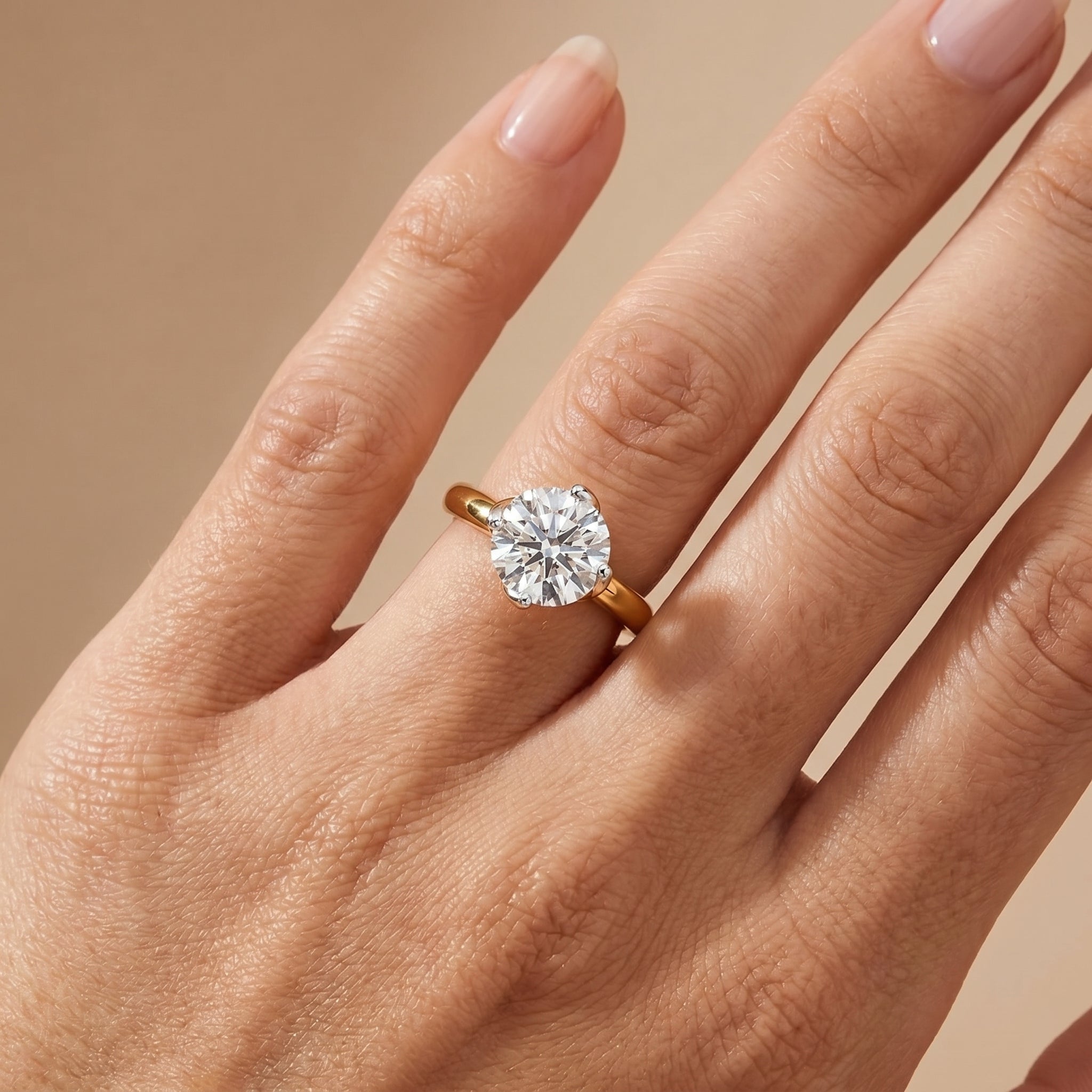 Twist Lab Grown Diamond Solitaire Ring