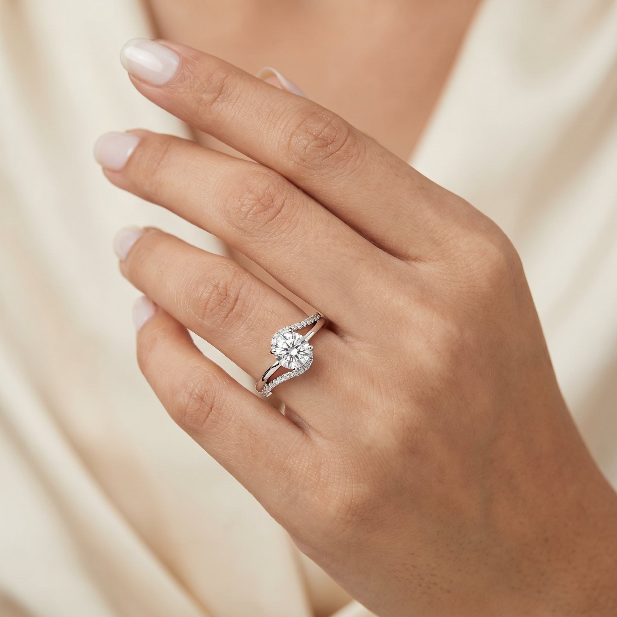 Noir Lab Grown Diamond Engagement Ring