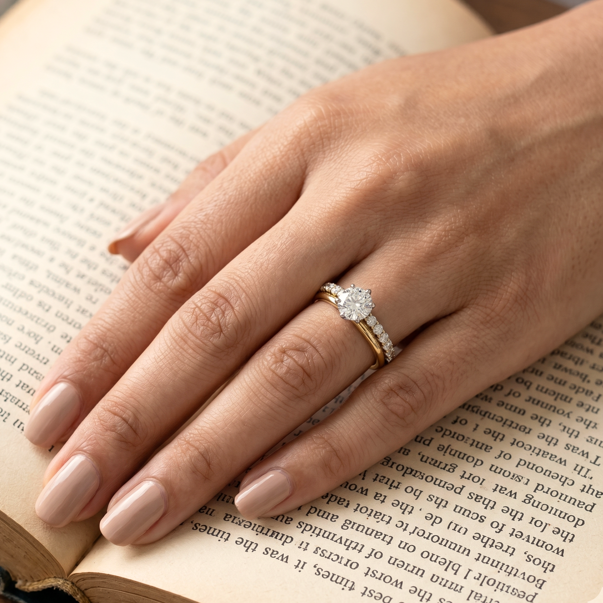 Nella Stackable Lab Grown Diamond Bridal Ring