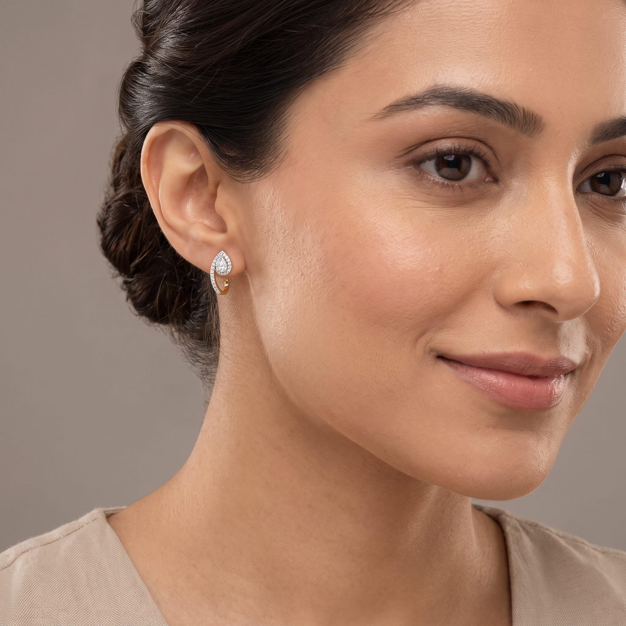 Pear Sparkle Lab Grown Diamond Earrings
