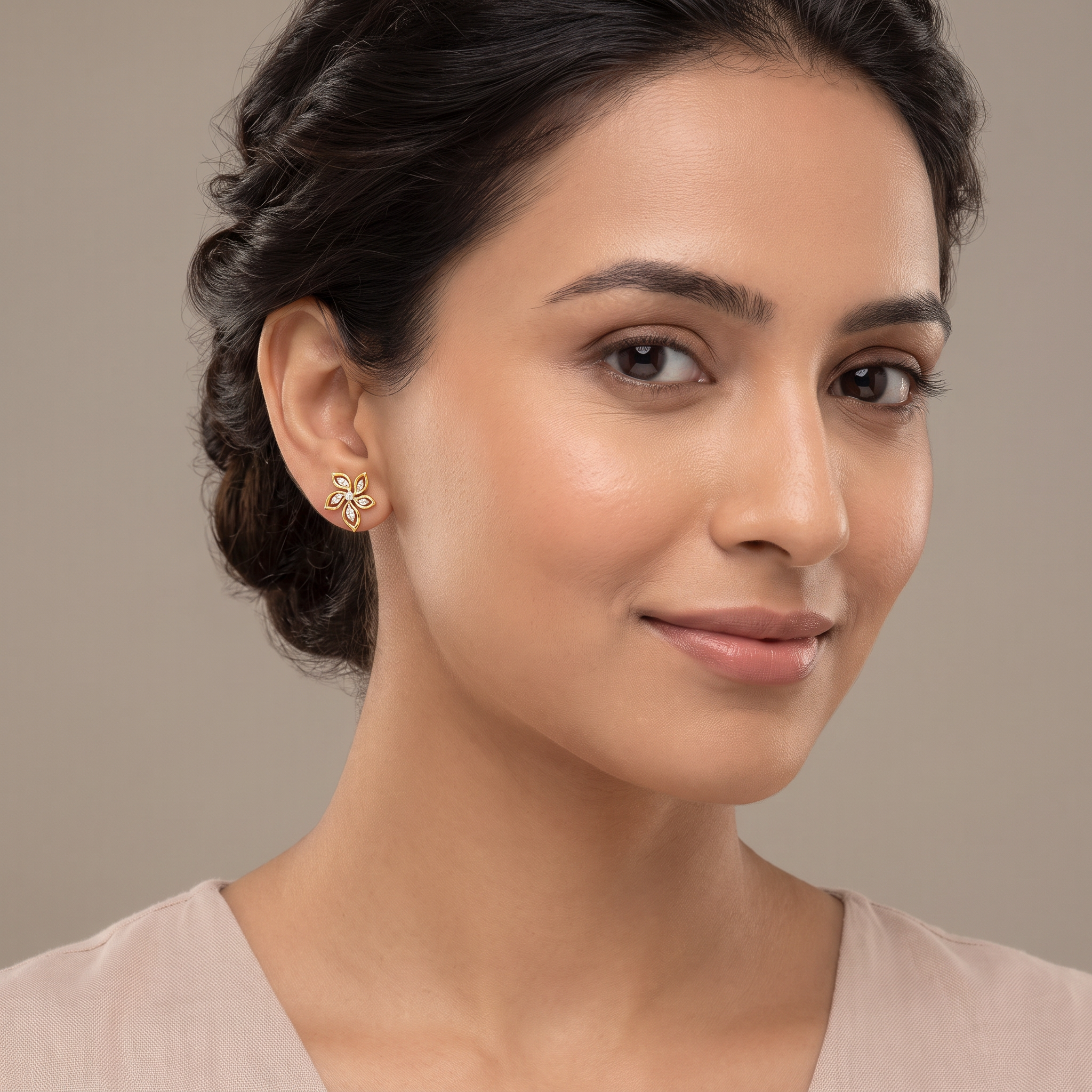 Elegant Flora Lab Grown Diamond Earrings