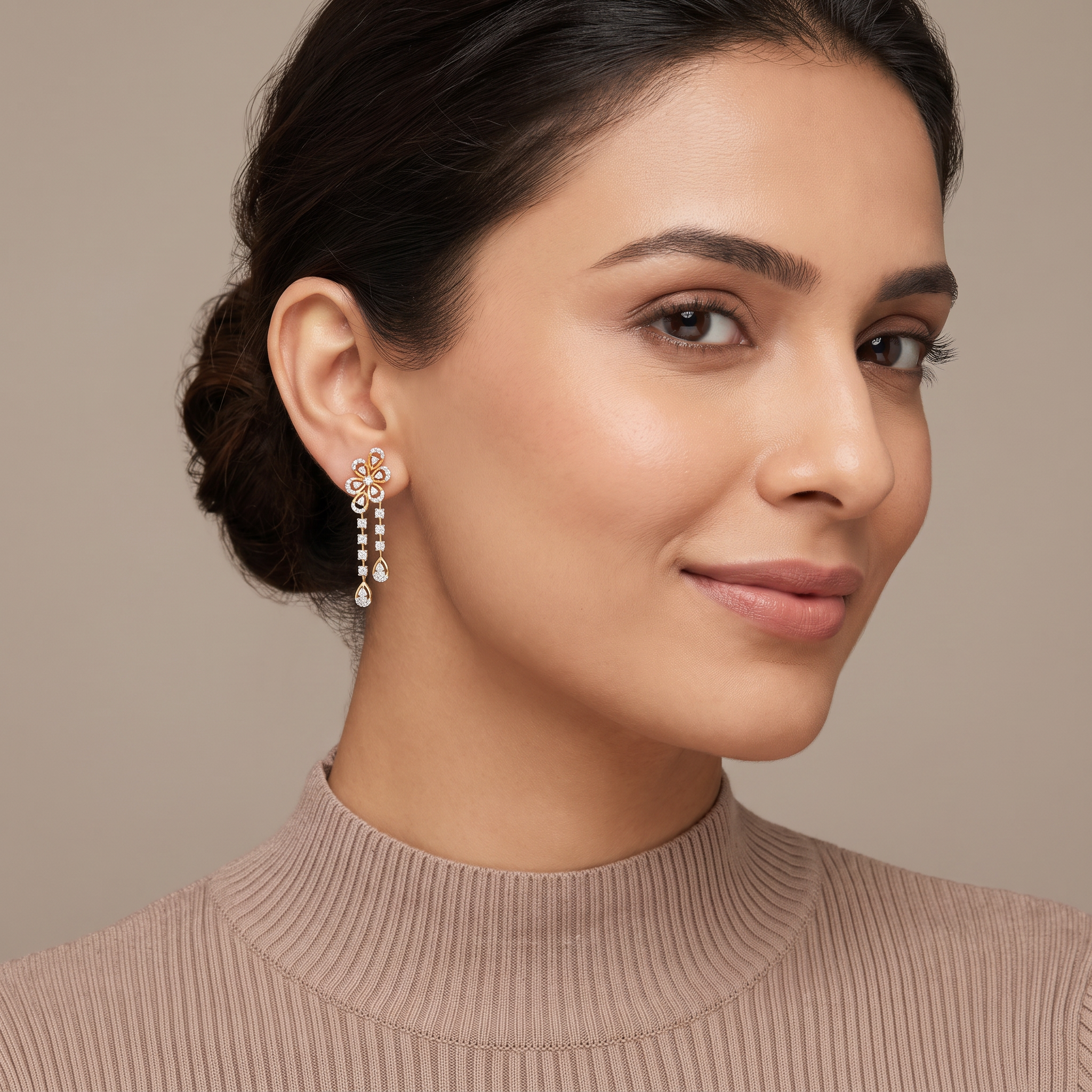 Lush Bloom Lab Grown Diamond Earrings