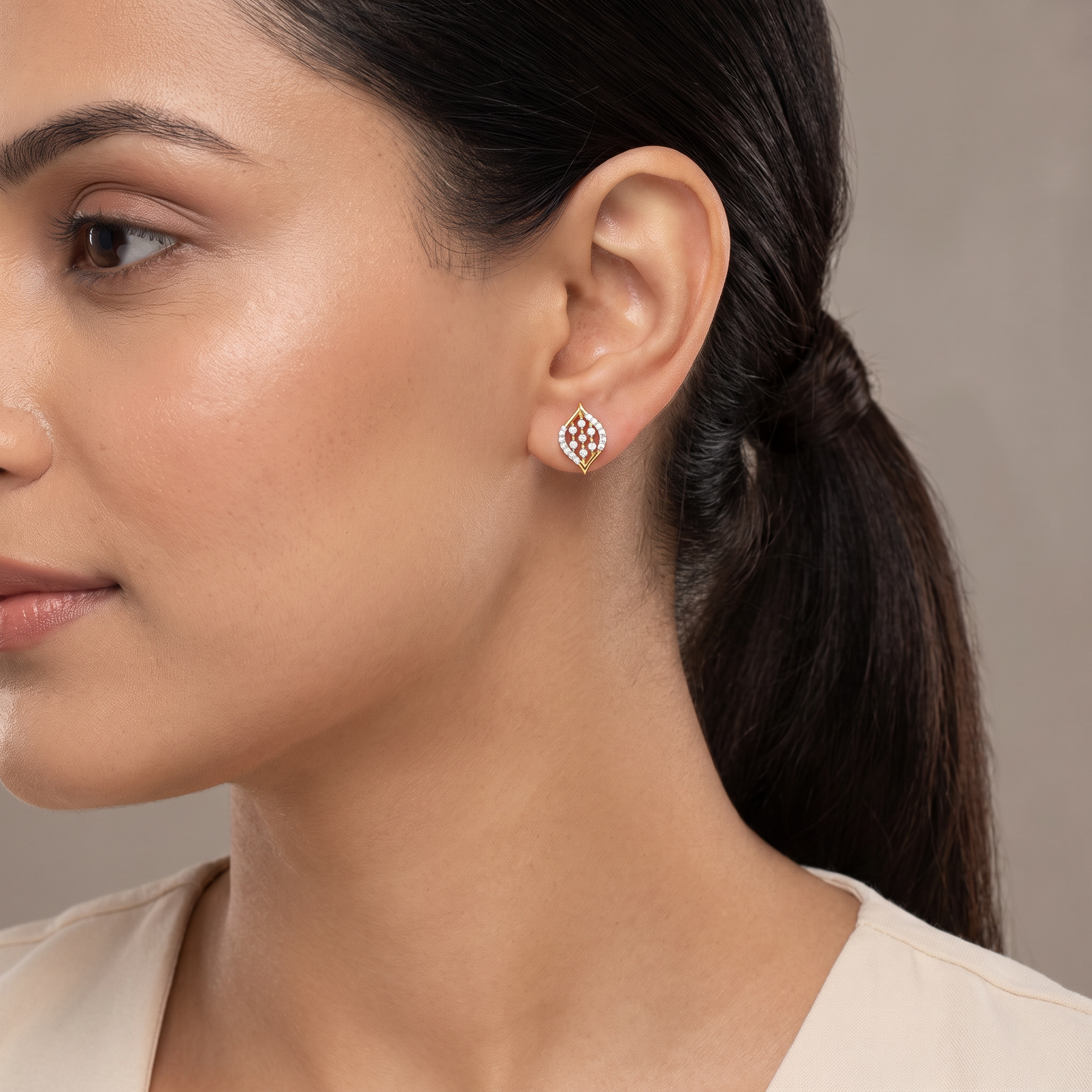 Parallel Stroke Lab Grown Diamond Earrings