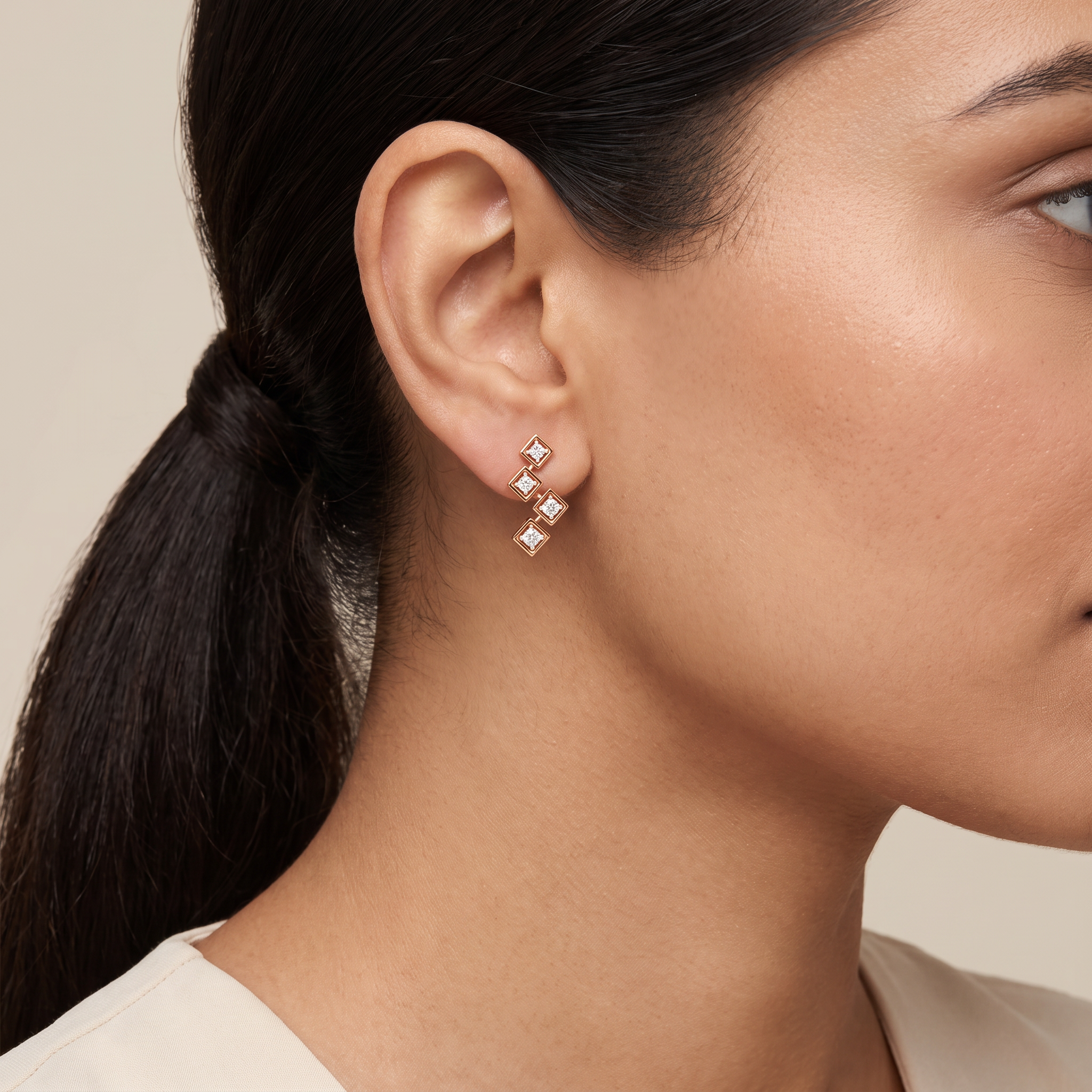 Stellar Geometry Lab Grown Diamonds Studs