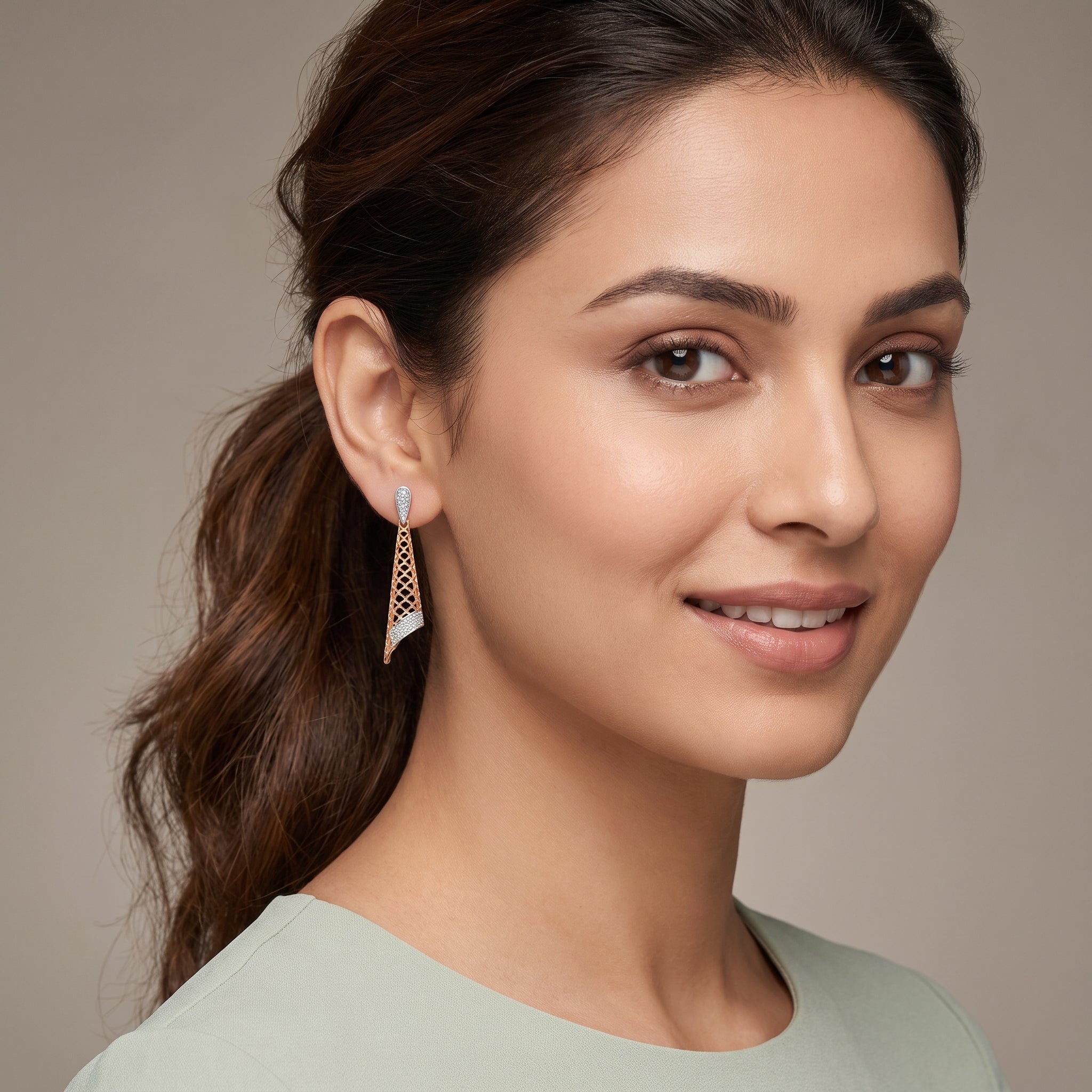 Lab-Grown Opulent Diamond Drop Earrings