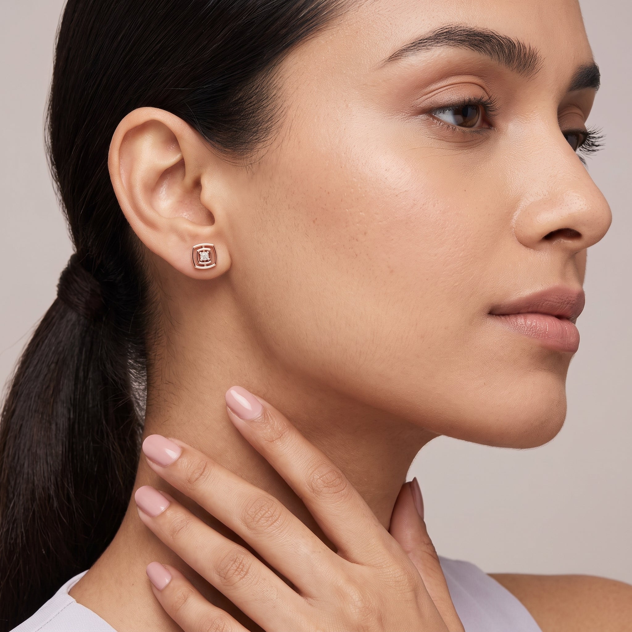 Square Brilliance Lab Grown Diamond Studs