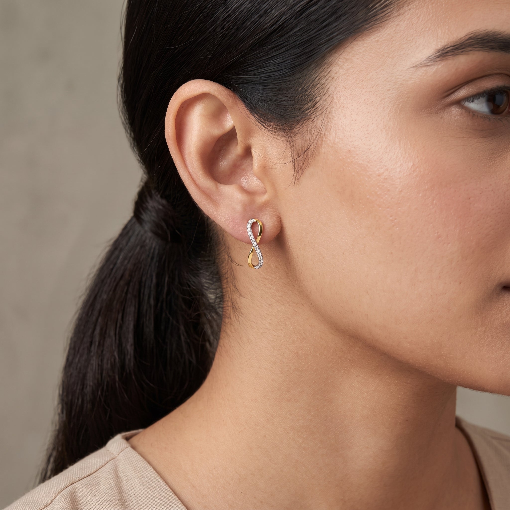 Infinity Lab Grown Diamond Earrings