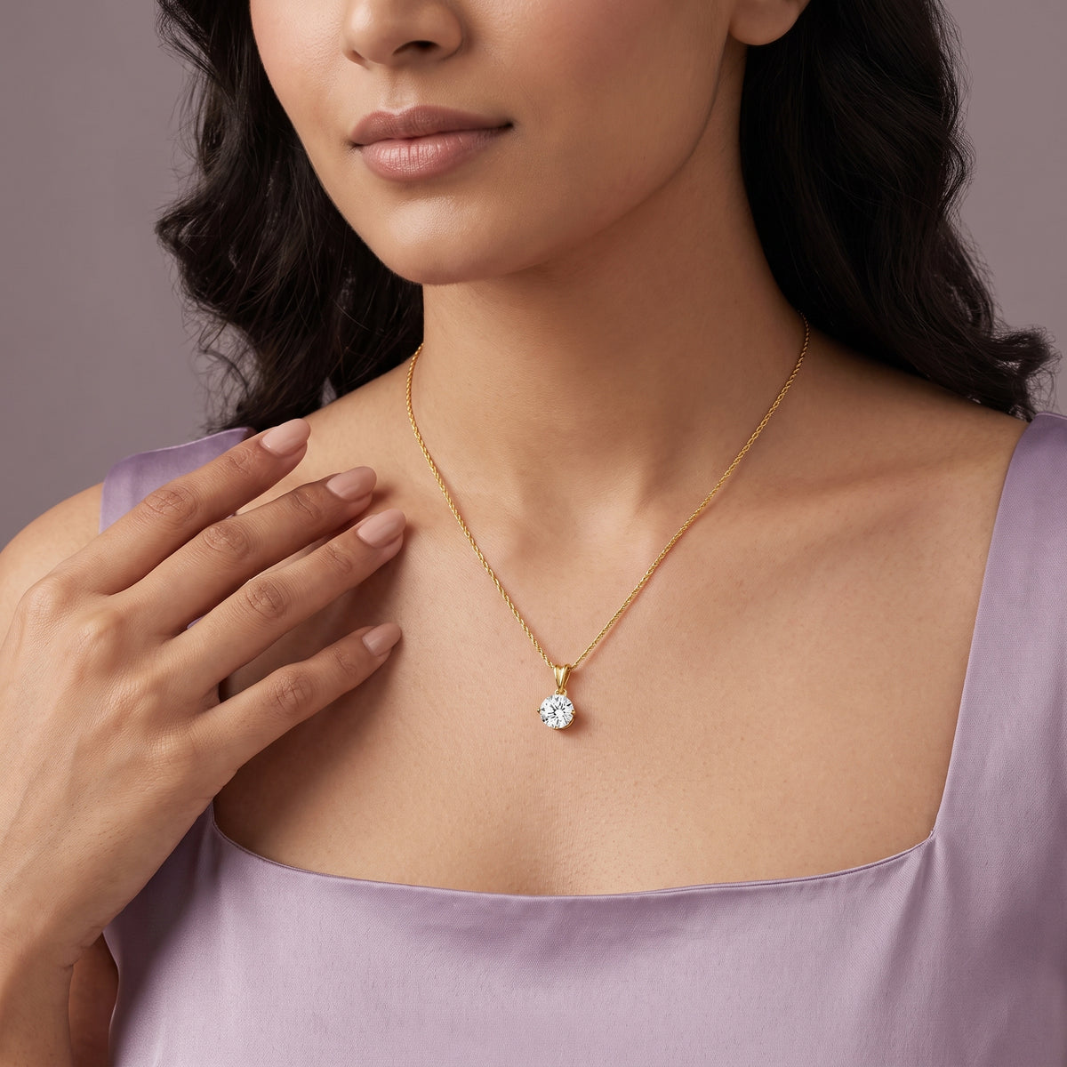 Grace Lab Grown Diamond Pendant