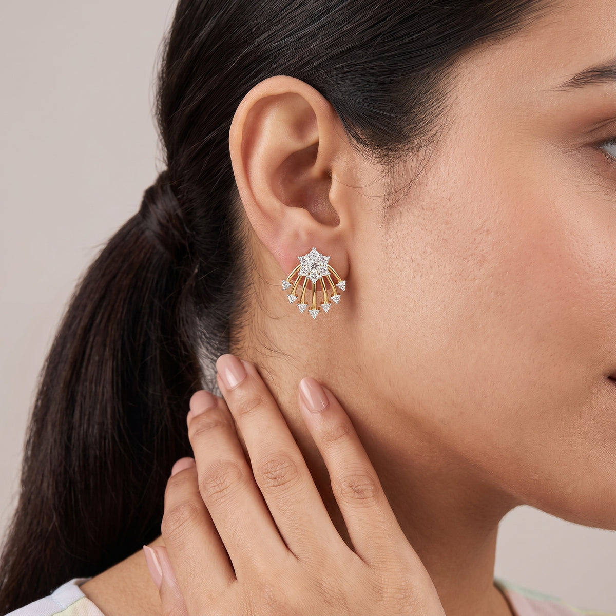 Shooting Star Lab Grown Diamond Earrings