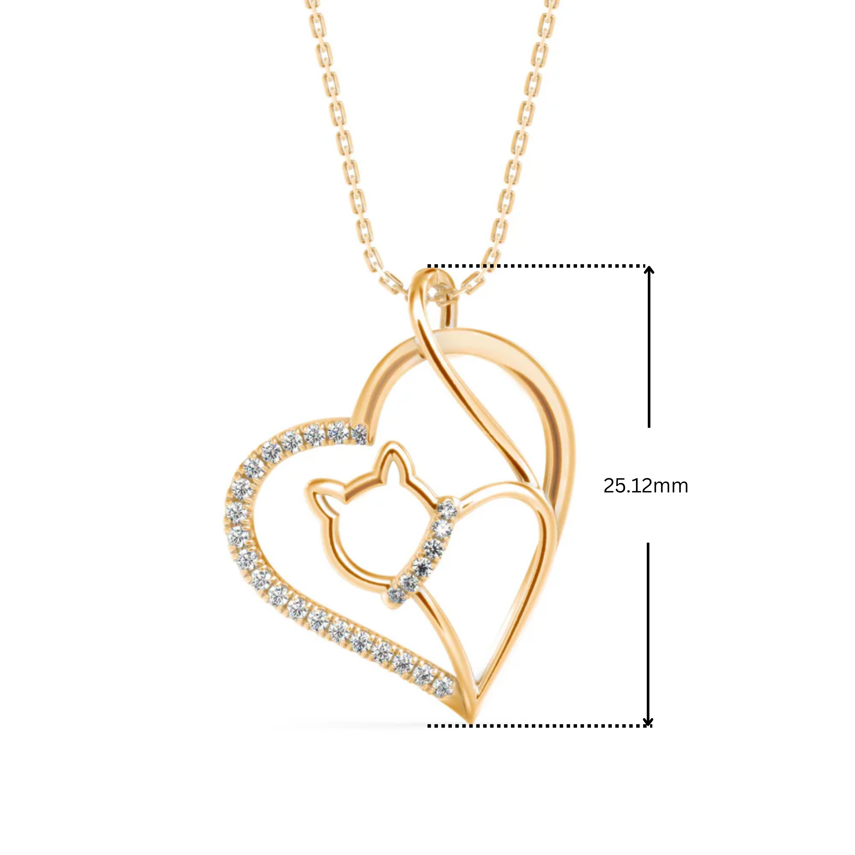 Hello Kitty Lab Grown Diamond Pendant