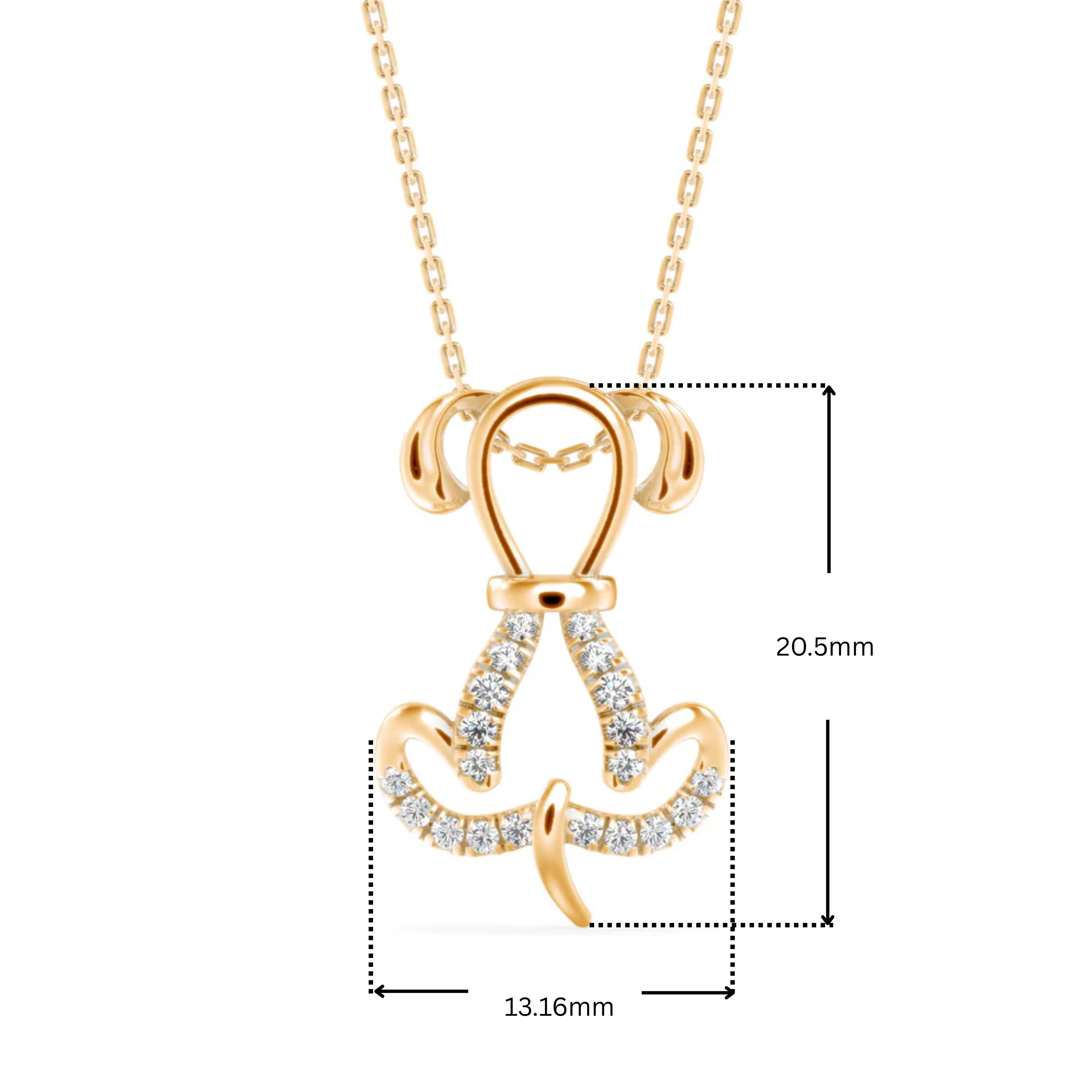 Puppy Love Lab Grown Diamond Pendant