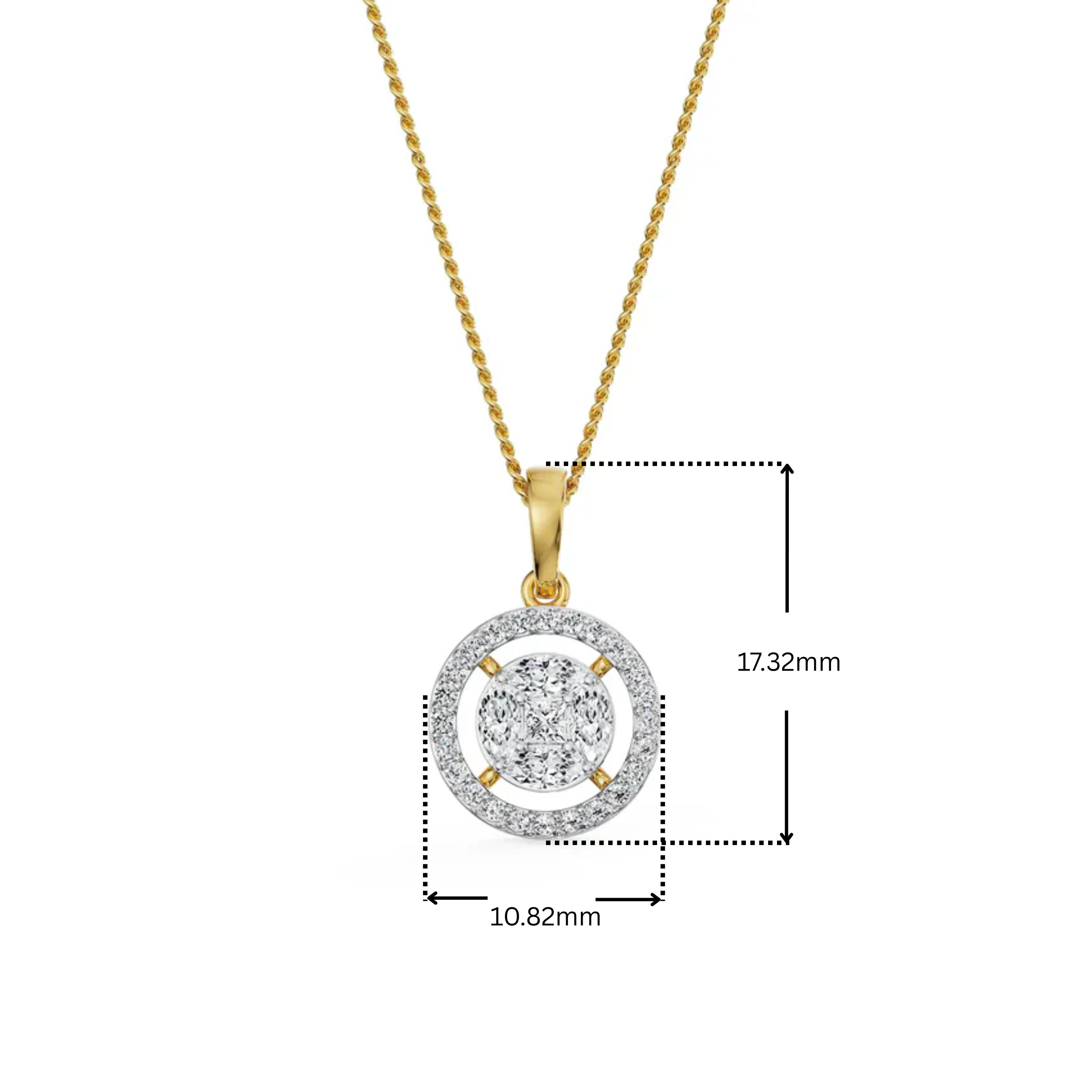 Glistening Lab Grown Diamond Pendant