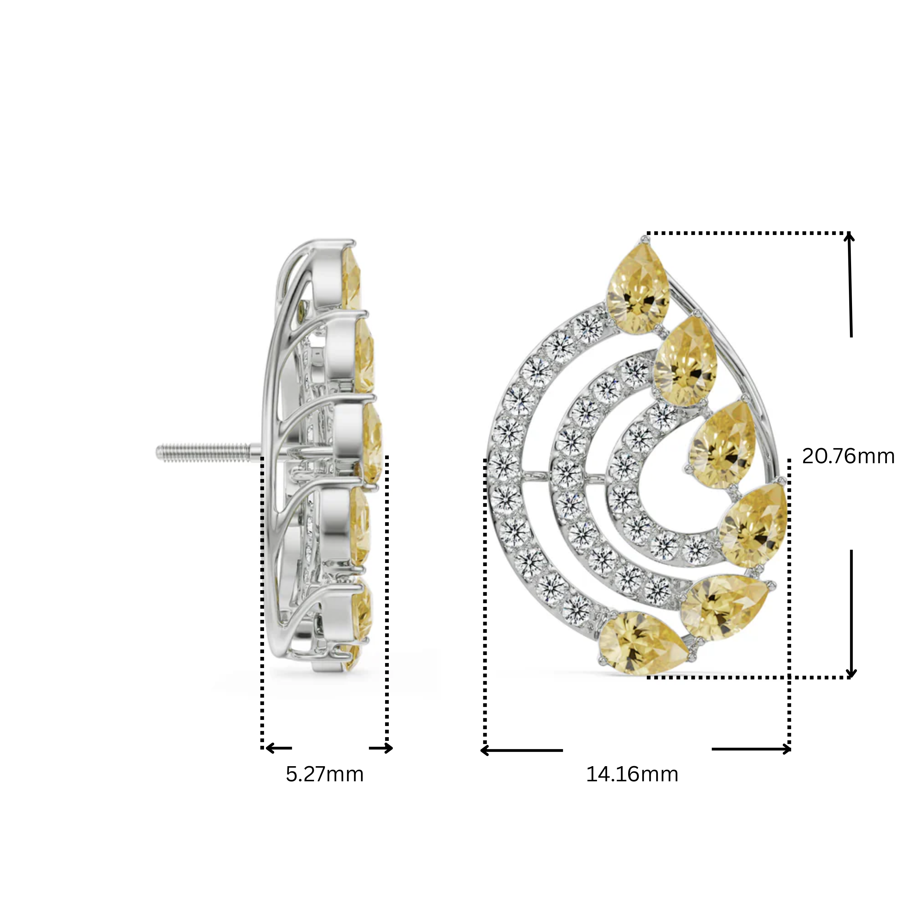 Fiery Festive Lab Grown Diamond Studs_in-stock