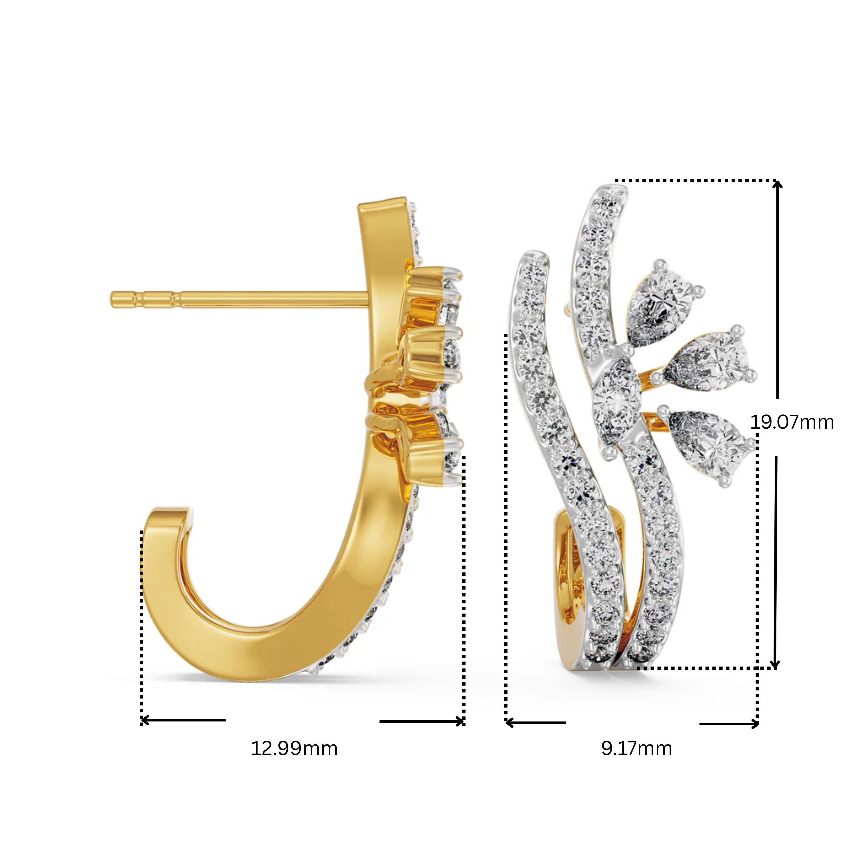 Sparkling Lab Grown Diamond Earrings
