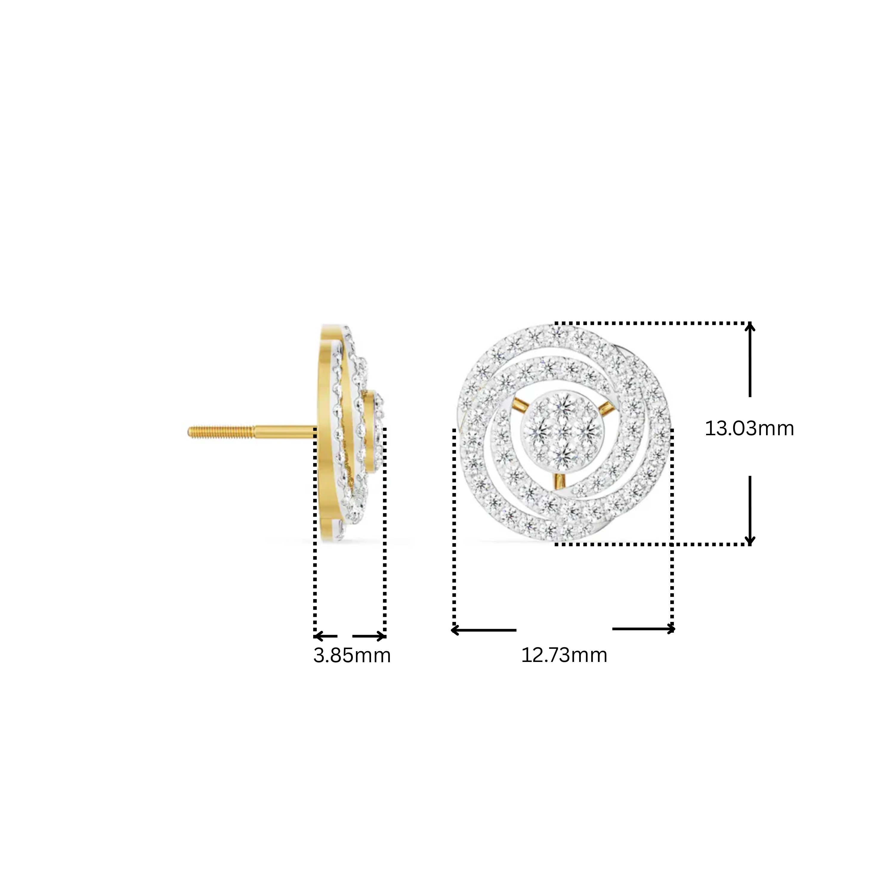 Circle of Life Diamond Studs