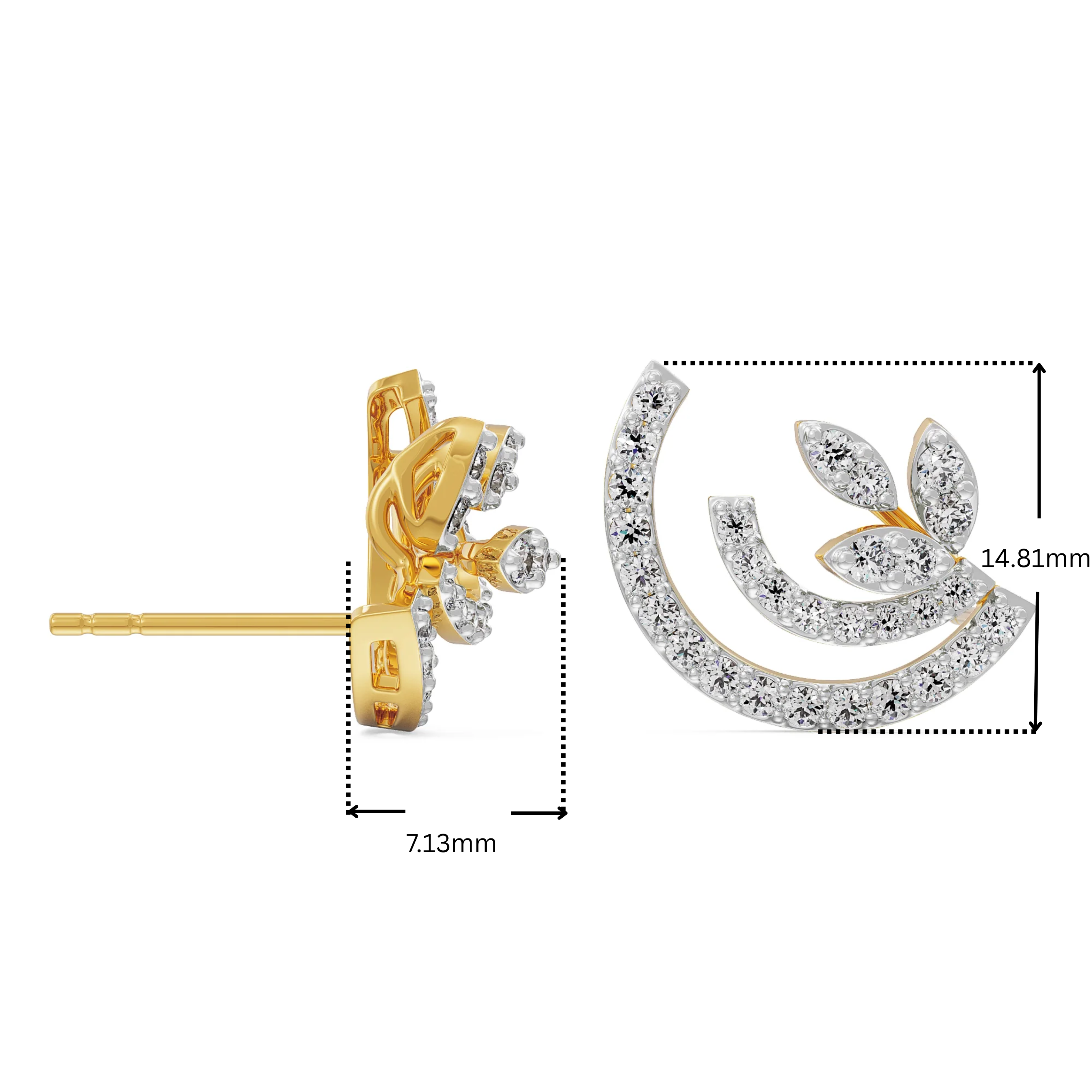 Glamorous Lab Grown Diamond Earrings