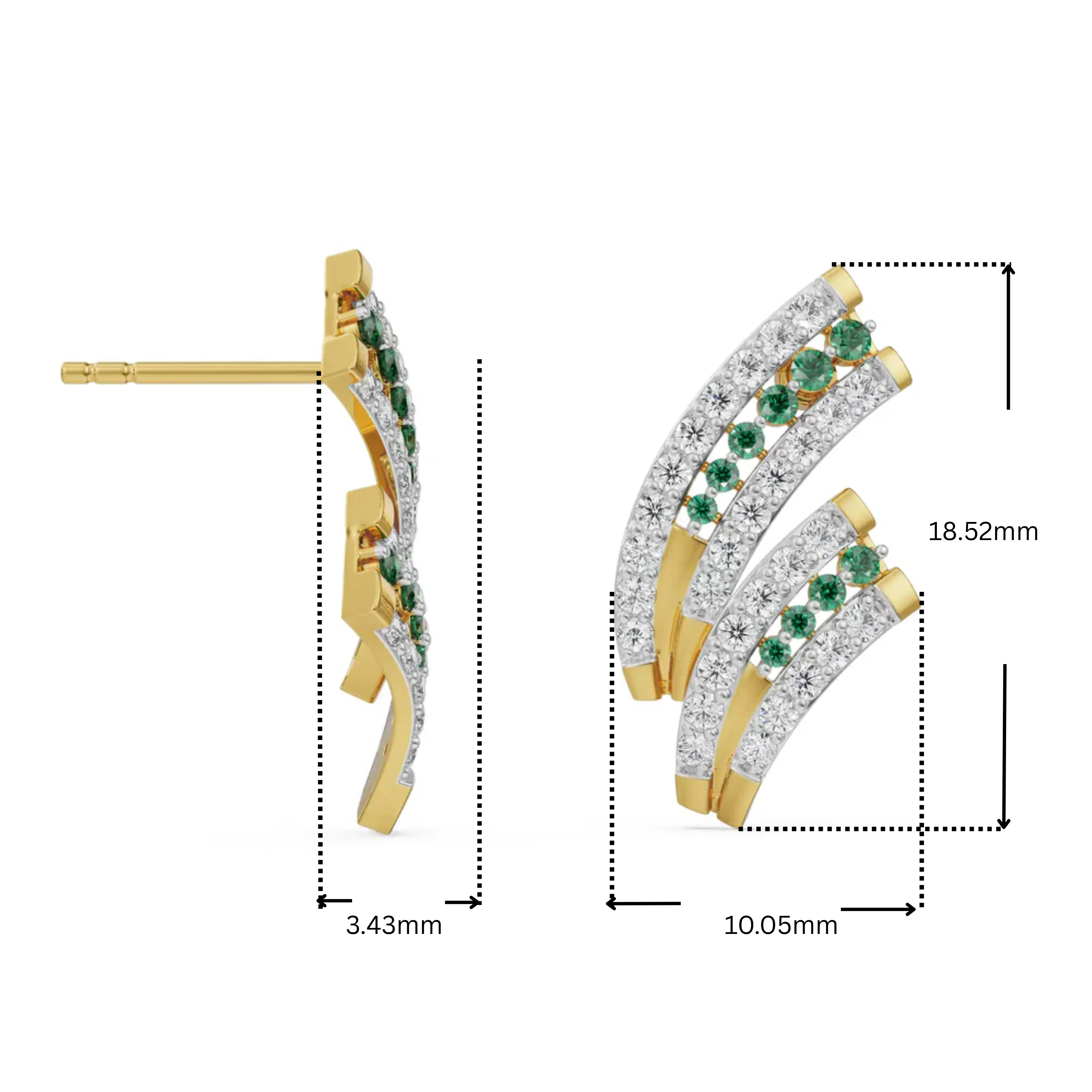 Tina Shimmering Lab Grown Diamond Earrings