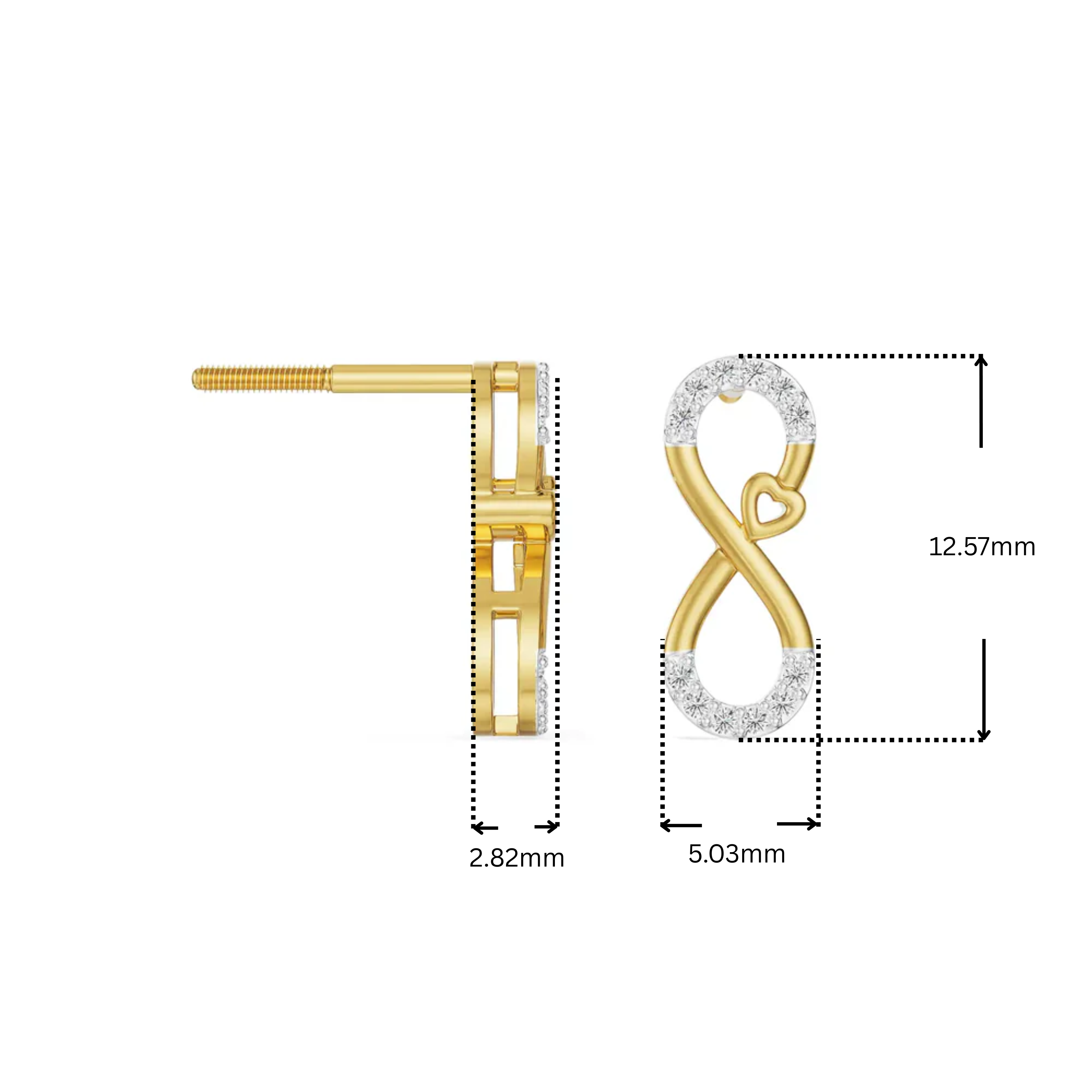 Infinity Love Lab Grown Diamond Earrings_in-stock