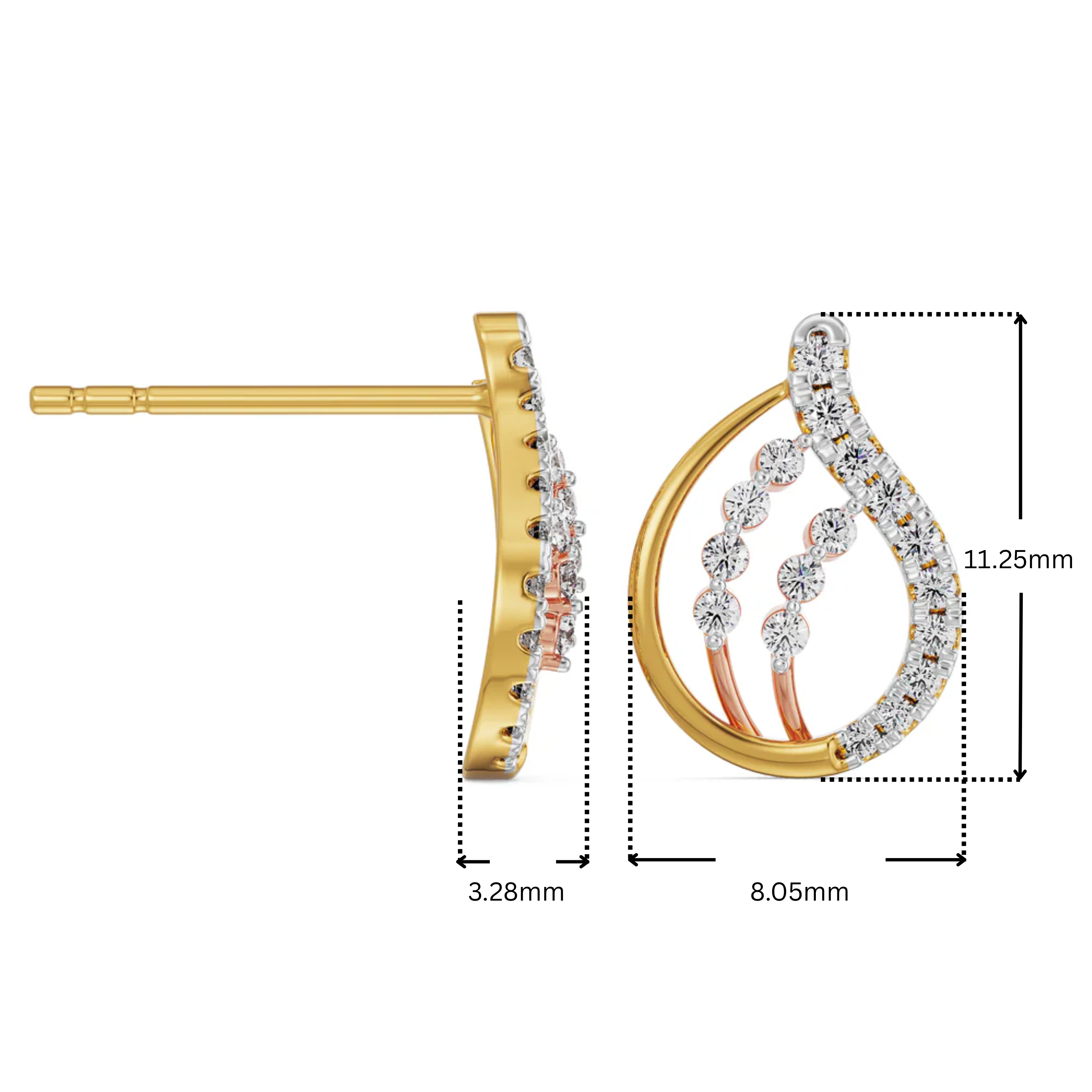 Dazzling Lab Grown Diamond Earrings