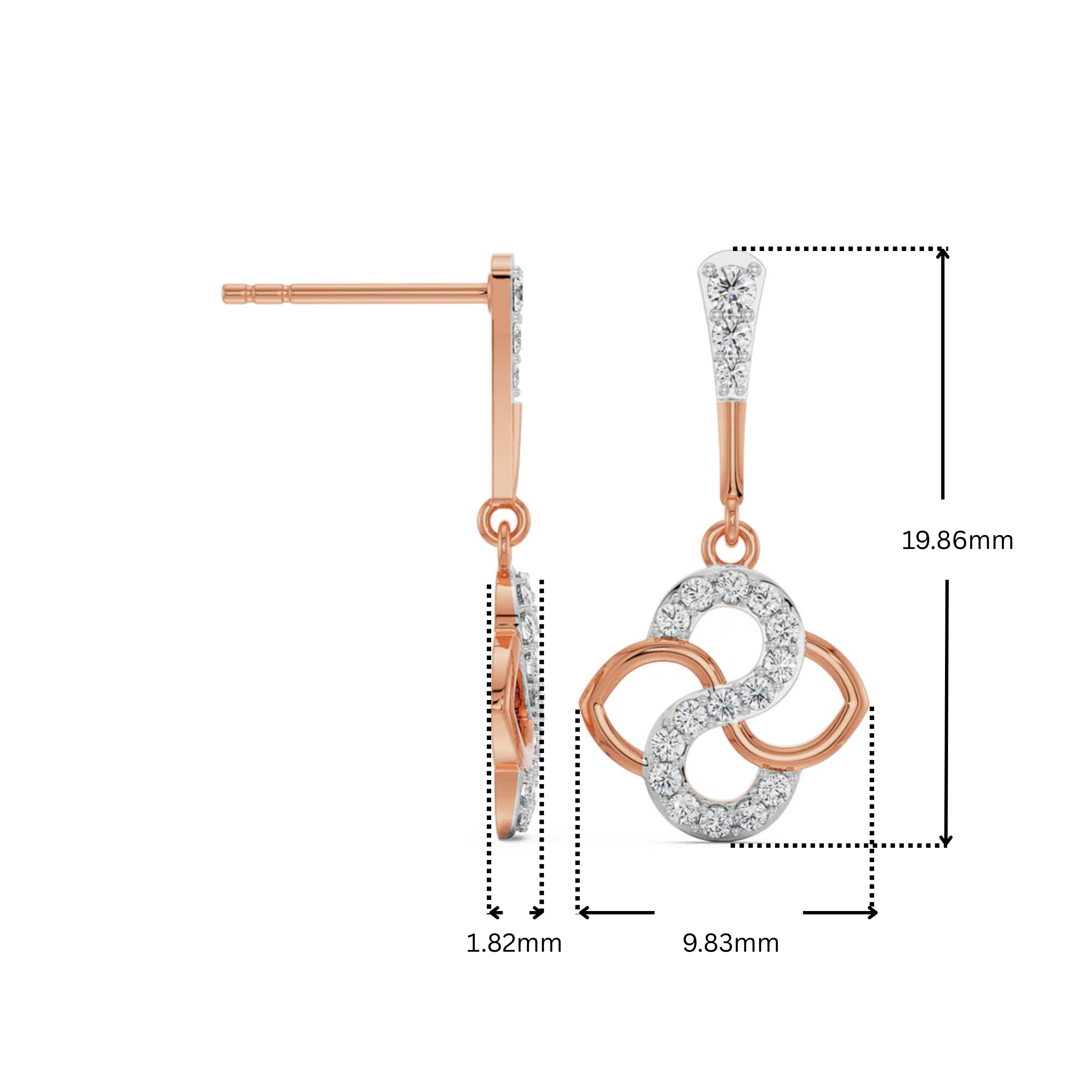 S-Curve Brilliance Lab Grown Diamond Studs