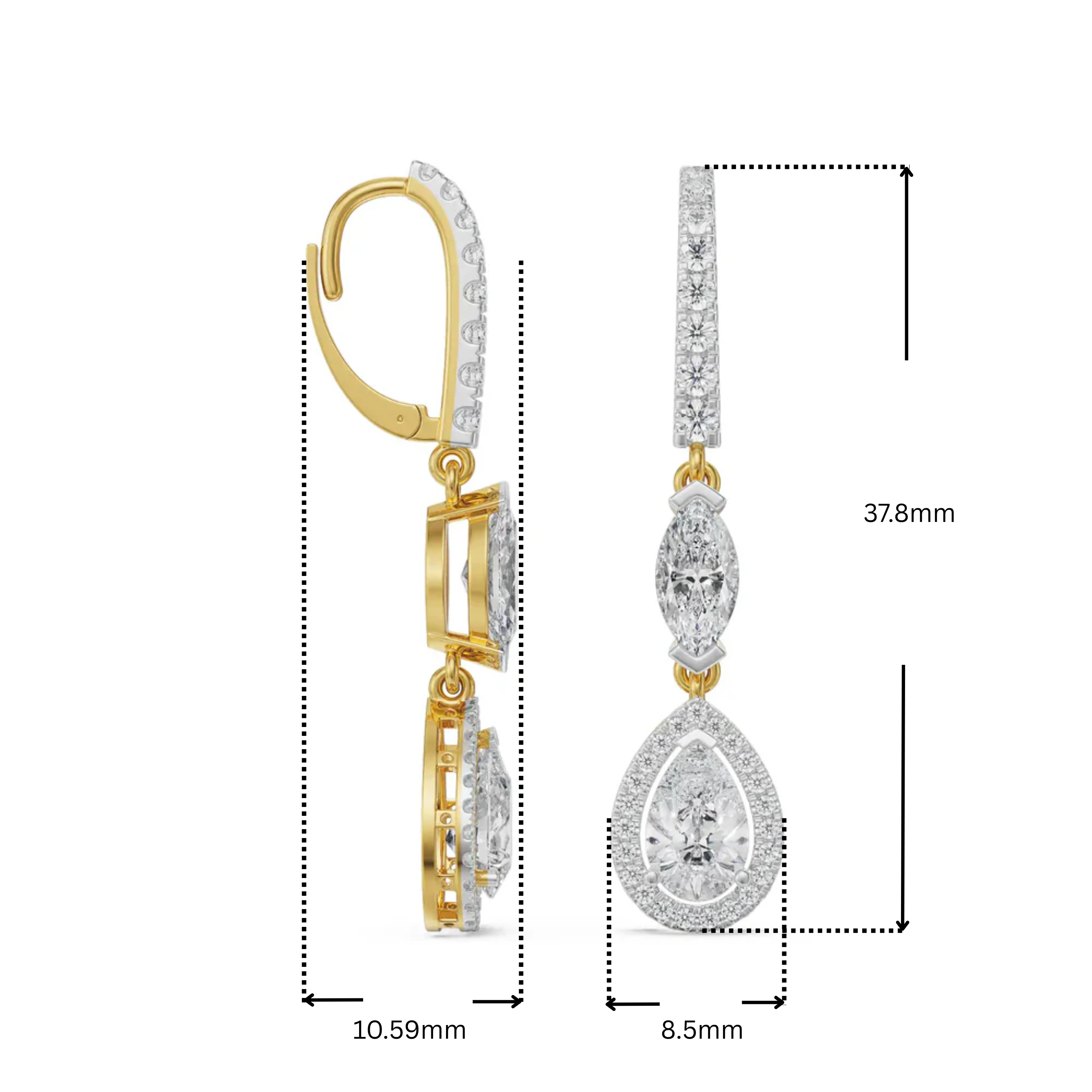 Euphoric Lab Grown Diamond Drop Earrings
