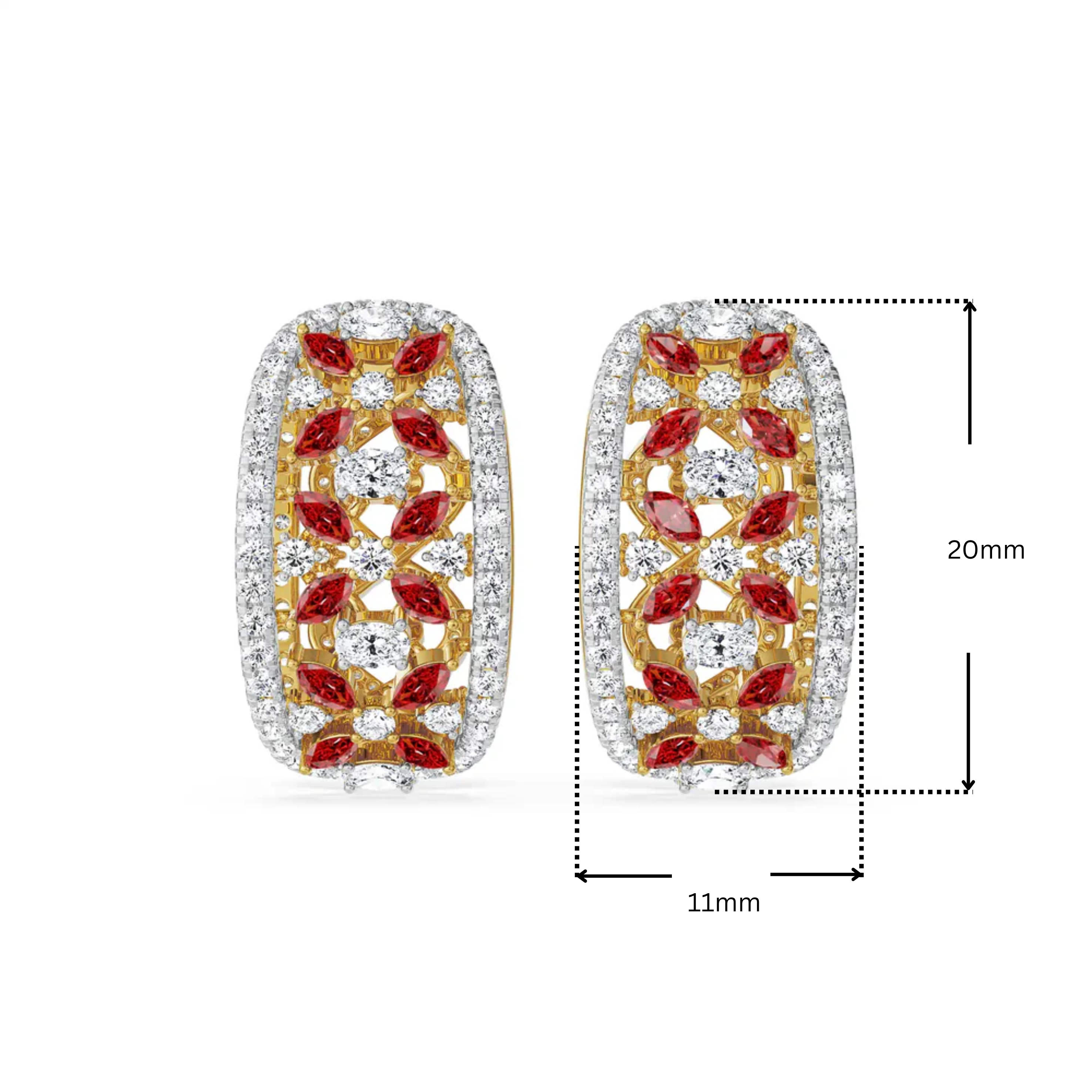 Convertible Tira Lab Grown Diamond Earrings