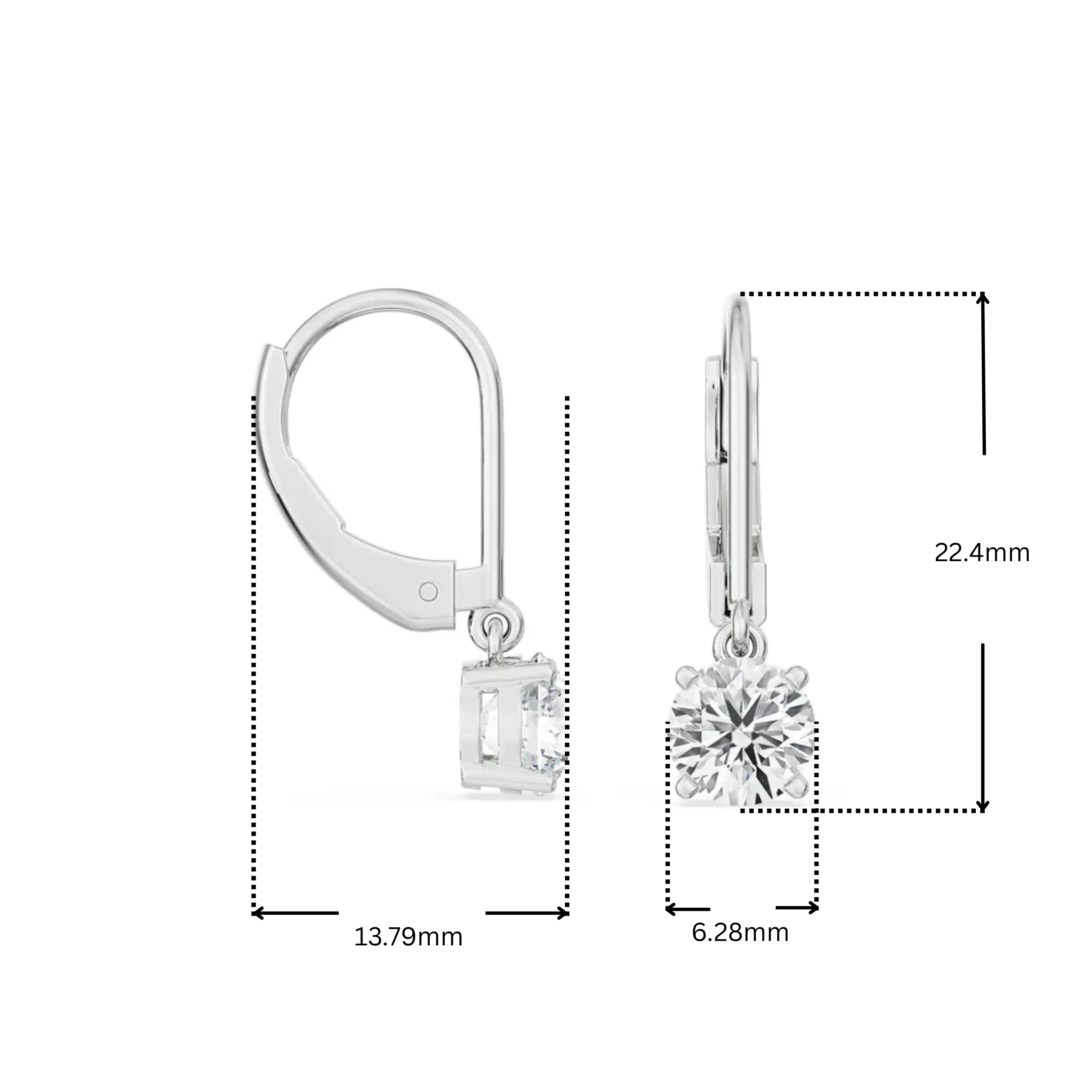 1 CT Cora Solitaire Earrings