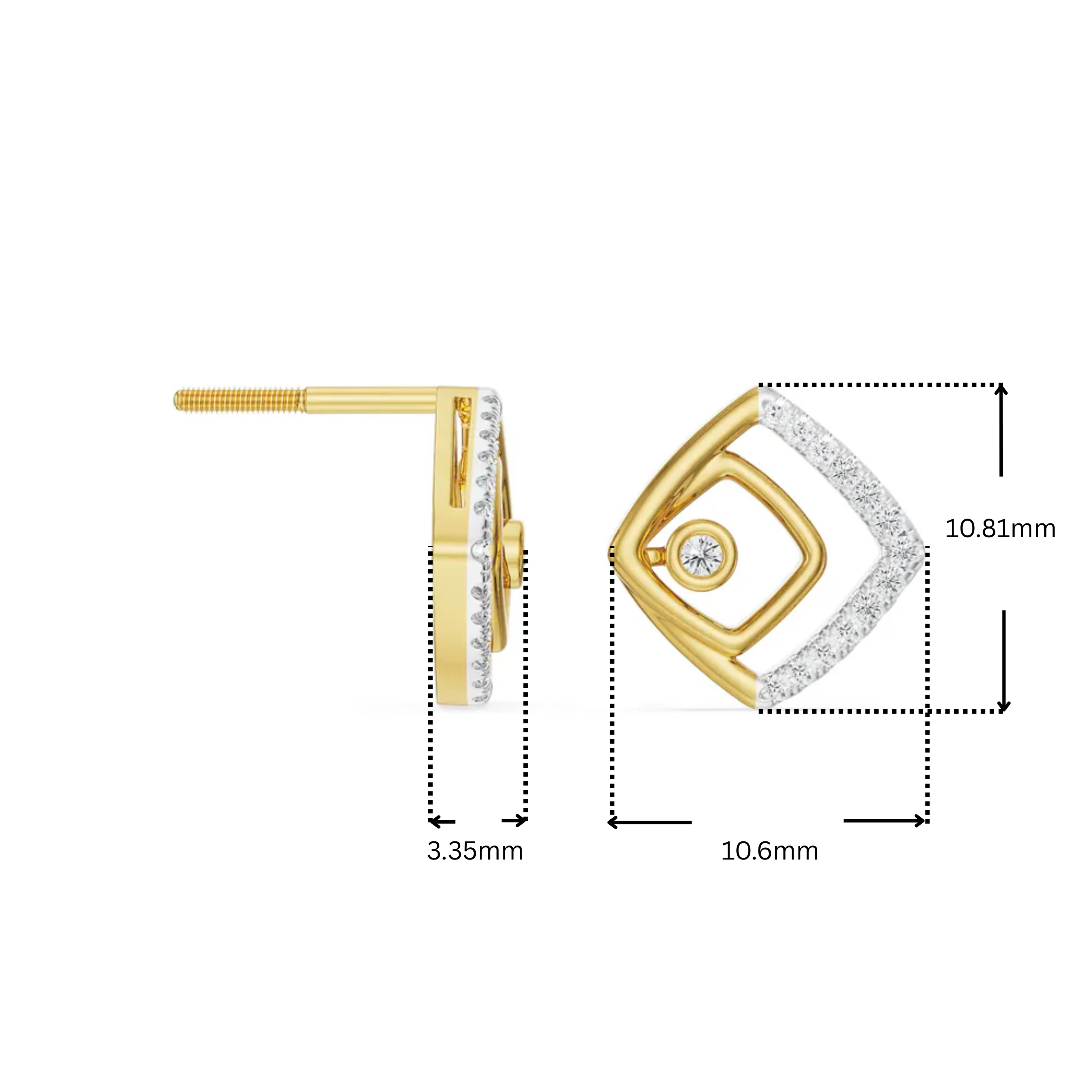 Glimmering Maze Lab Grown Diamond Earrings