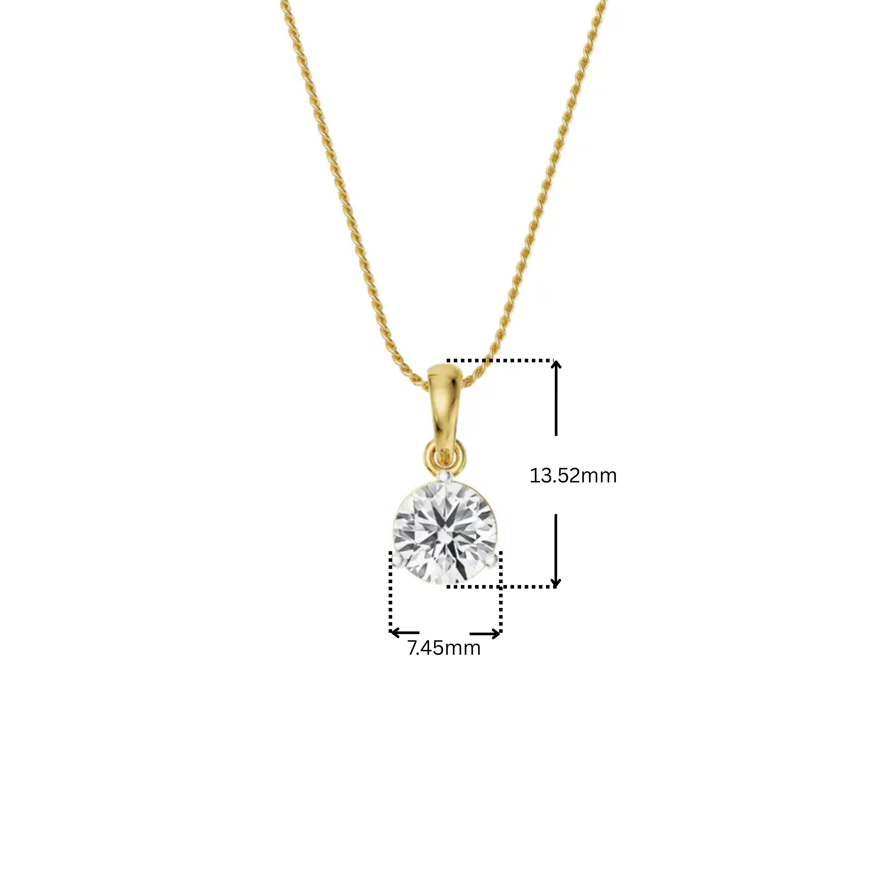 1 CT Classic Diamond Pendant