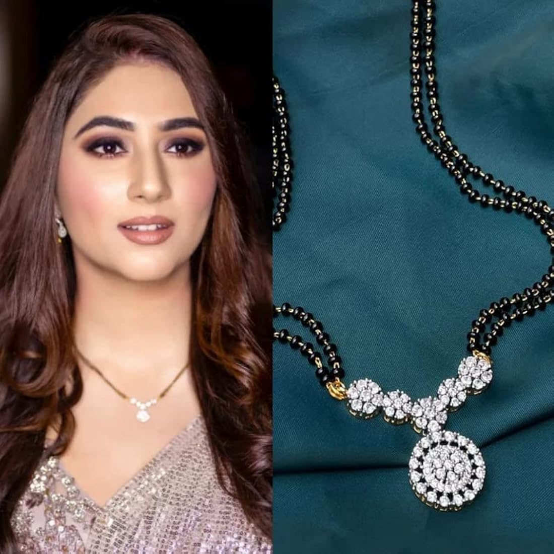 10 Unique Diamond Fancy Mangalsutra Designs for the Modern Bride
