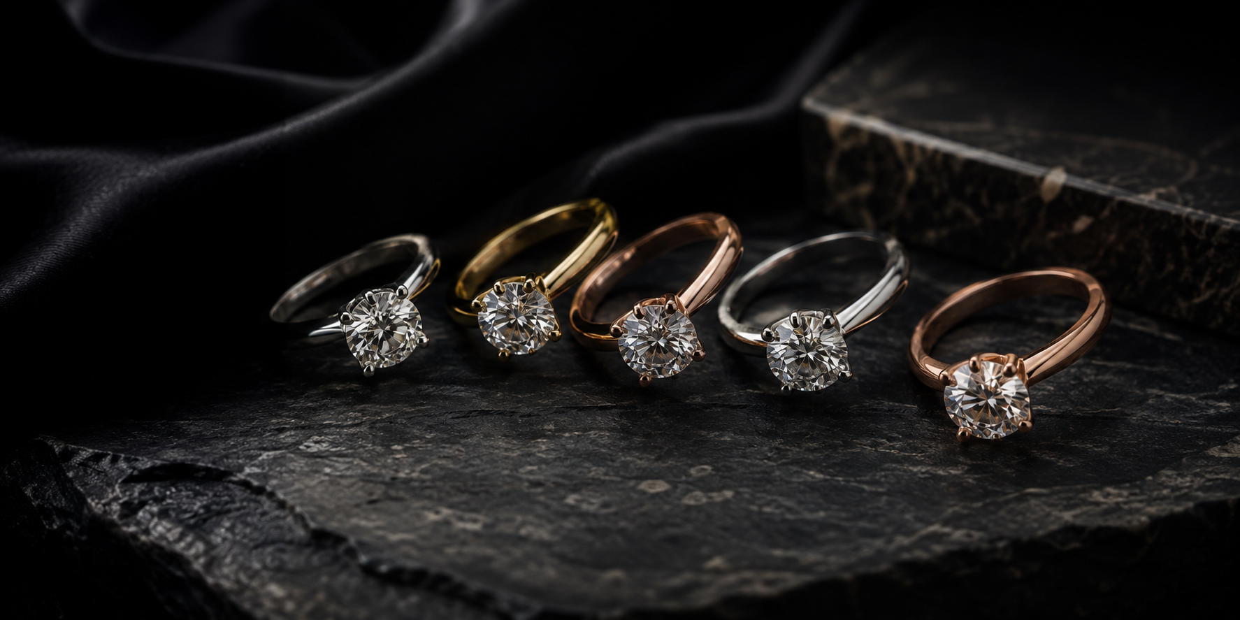 A bundle of rings with different metals